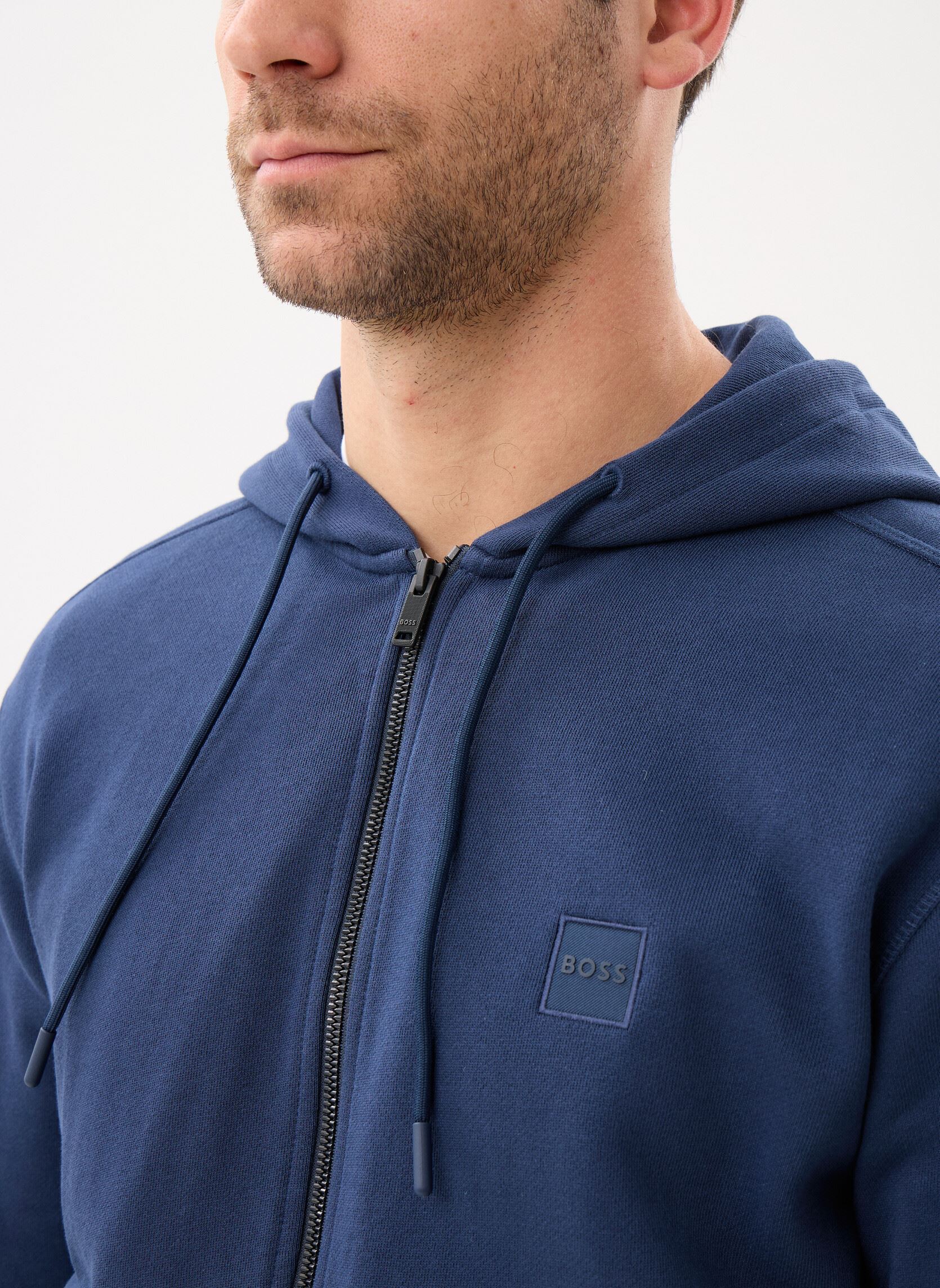 Sweats zippés Zetalky 50508578 homme bleu BOSS Sweats zippés Zetalky 50508578 homme bleu 464-OPEN BLUE