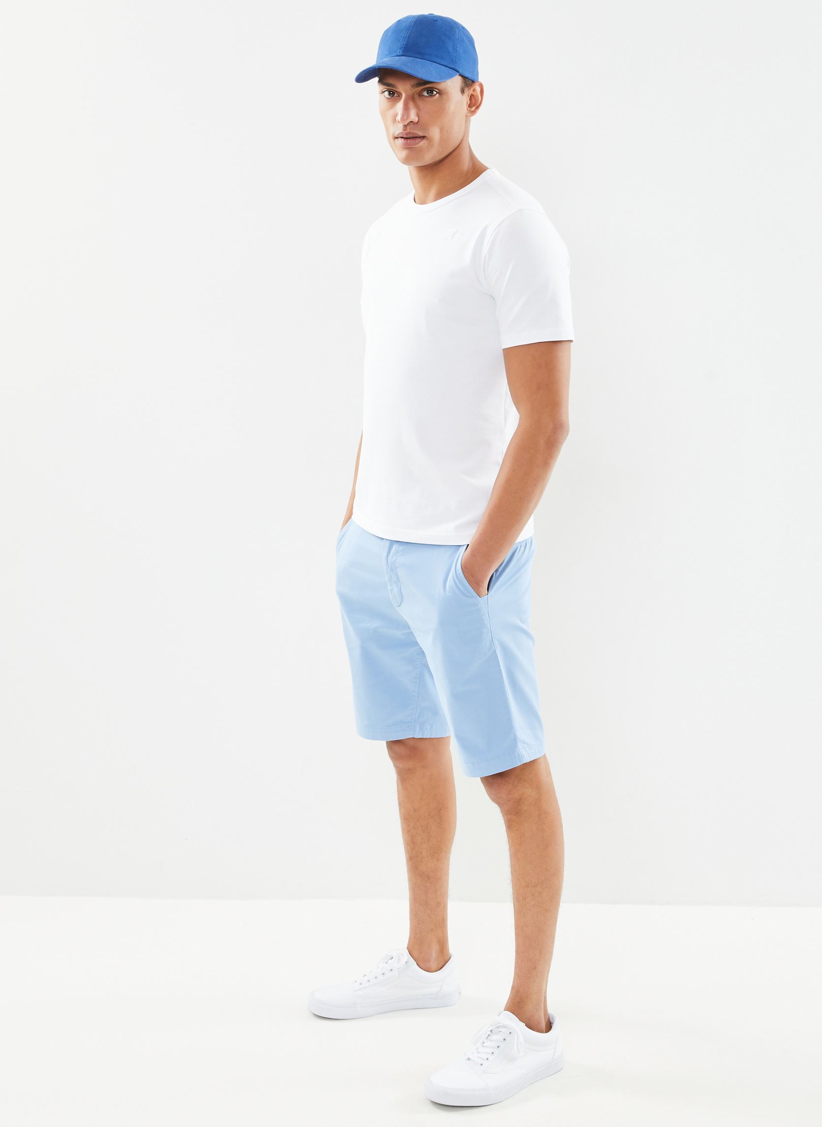Pantaloncini Chino-slim-Shorts uomo blu BOSS Pantaloncini Chino-slim-Shorts uomo blu LIGHT/PASTEL BLUE