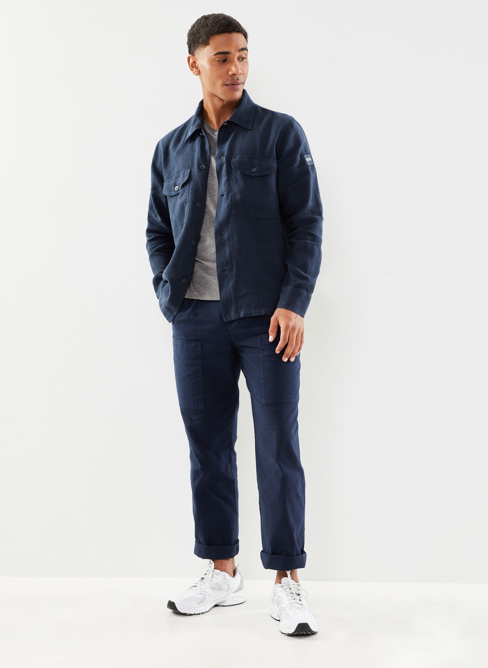Chemises Lovel_8 homme bleu BOSS Chemises Lovel_8 homme bleu DARK BLUE
