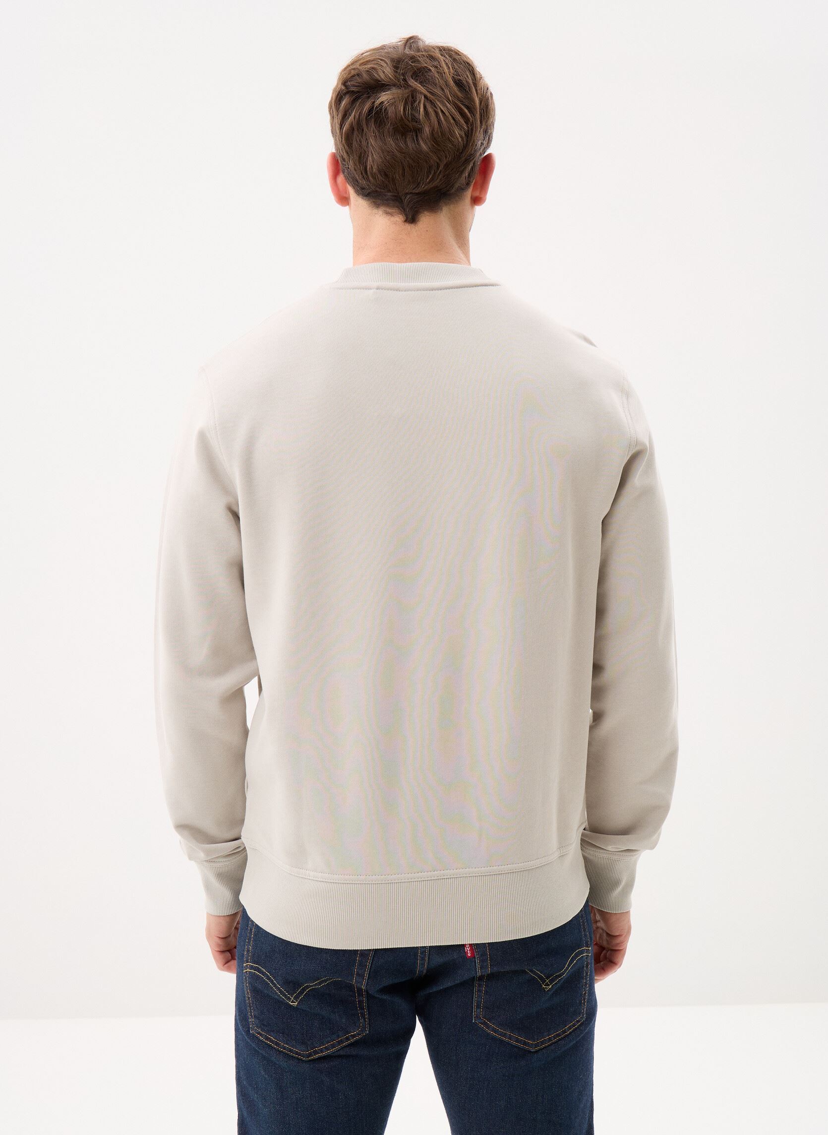 Sweats WeSmallcrew homme gris BOSS Sweats WeSmallcrew homme gris 070-Open Grey