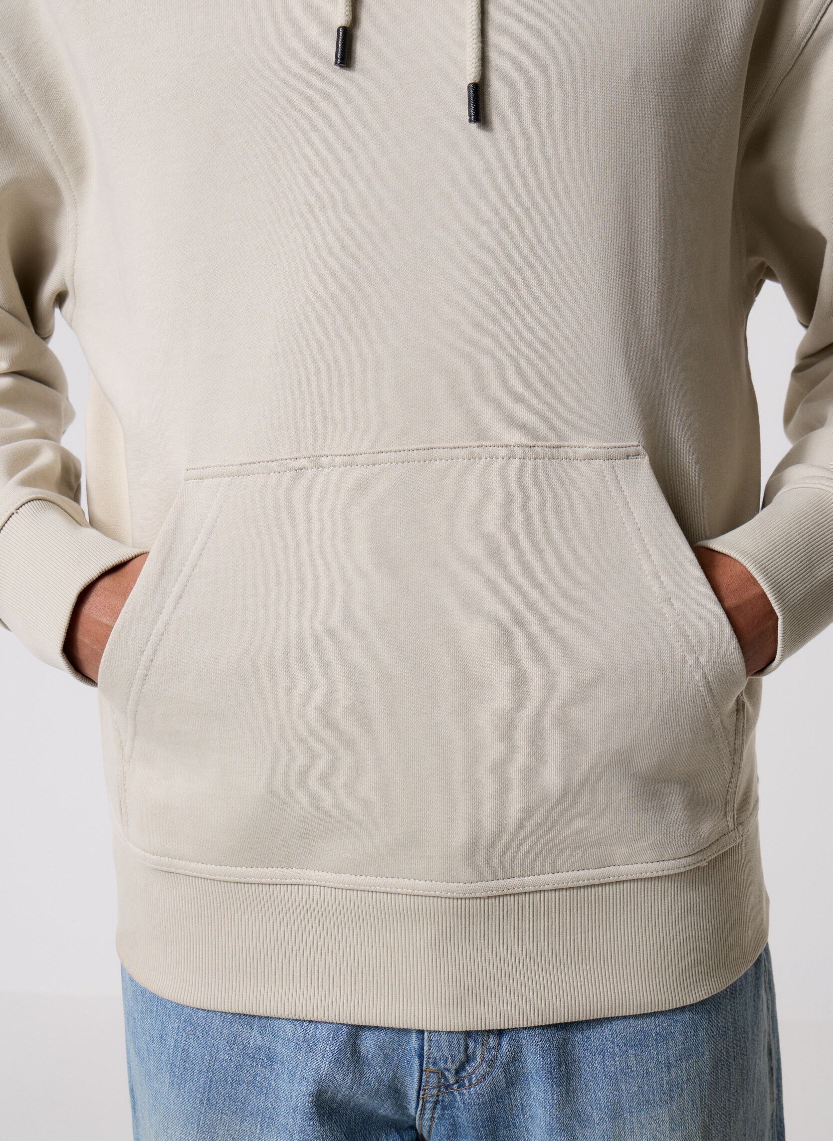 Hoodies WeSmallhood heren beige BOSS Hoodies WeSmallhood heren beige LIGHT BEIGE