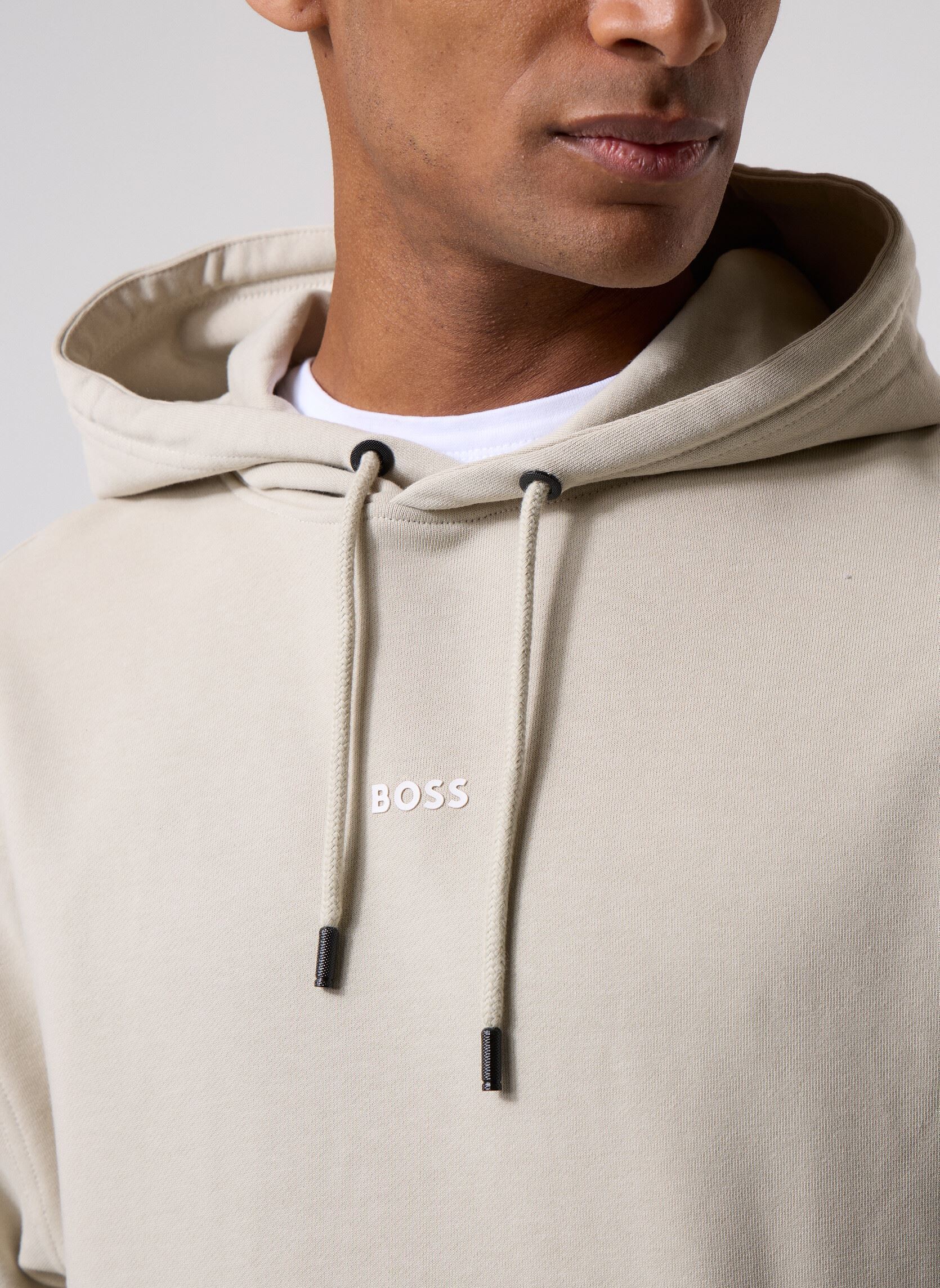Hoodies WeSmallhood heren beige BOSS Hoodies WeSmallhood heren beige LIGHT BEIGE