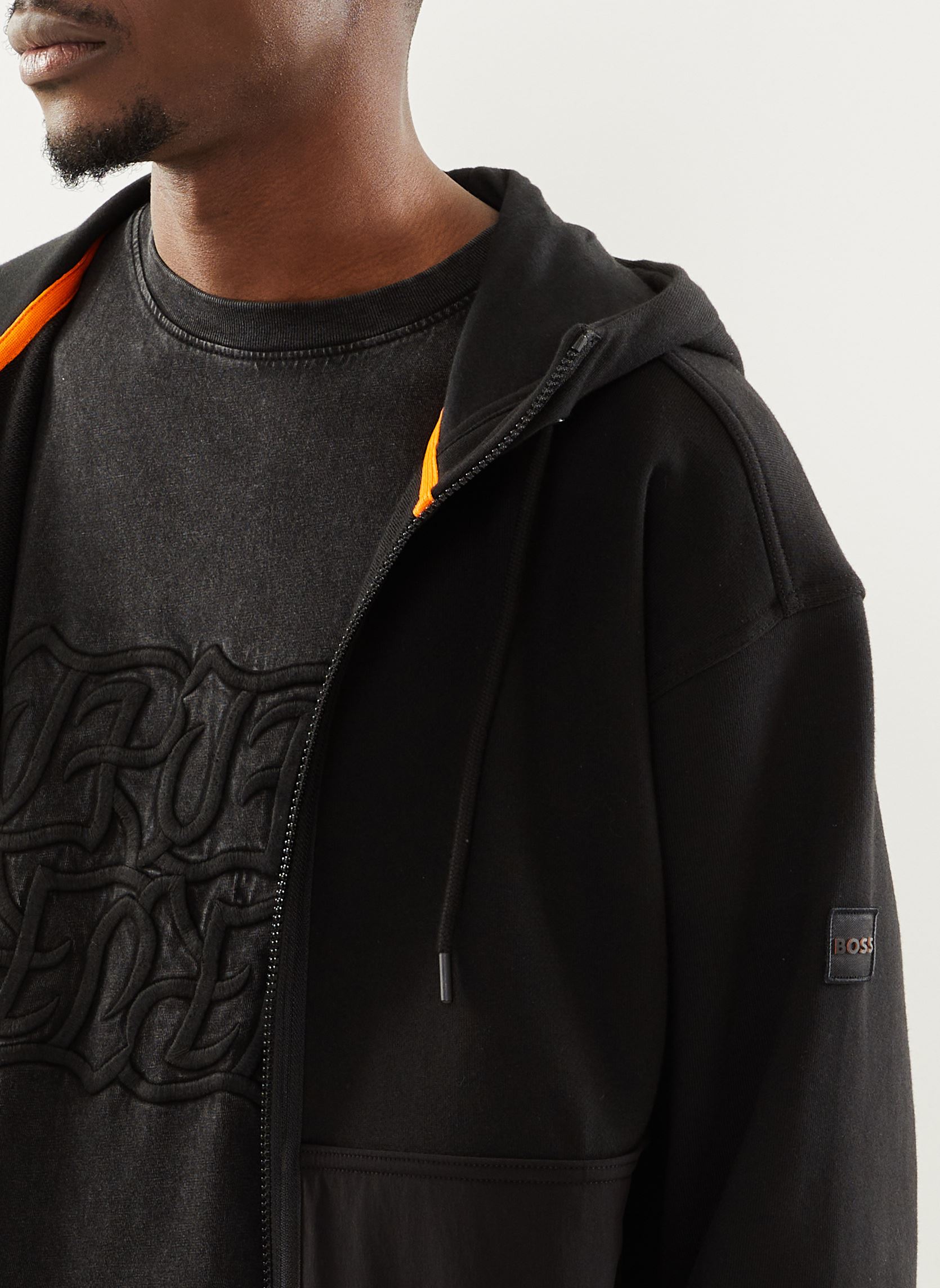 Sweats à capuche Zebridhood homme noir BOSS Sweats à capuche Zebridhood homme noir BLACK