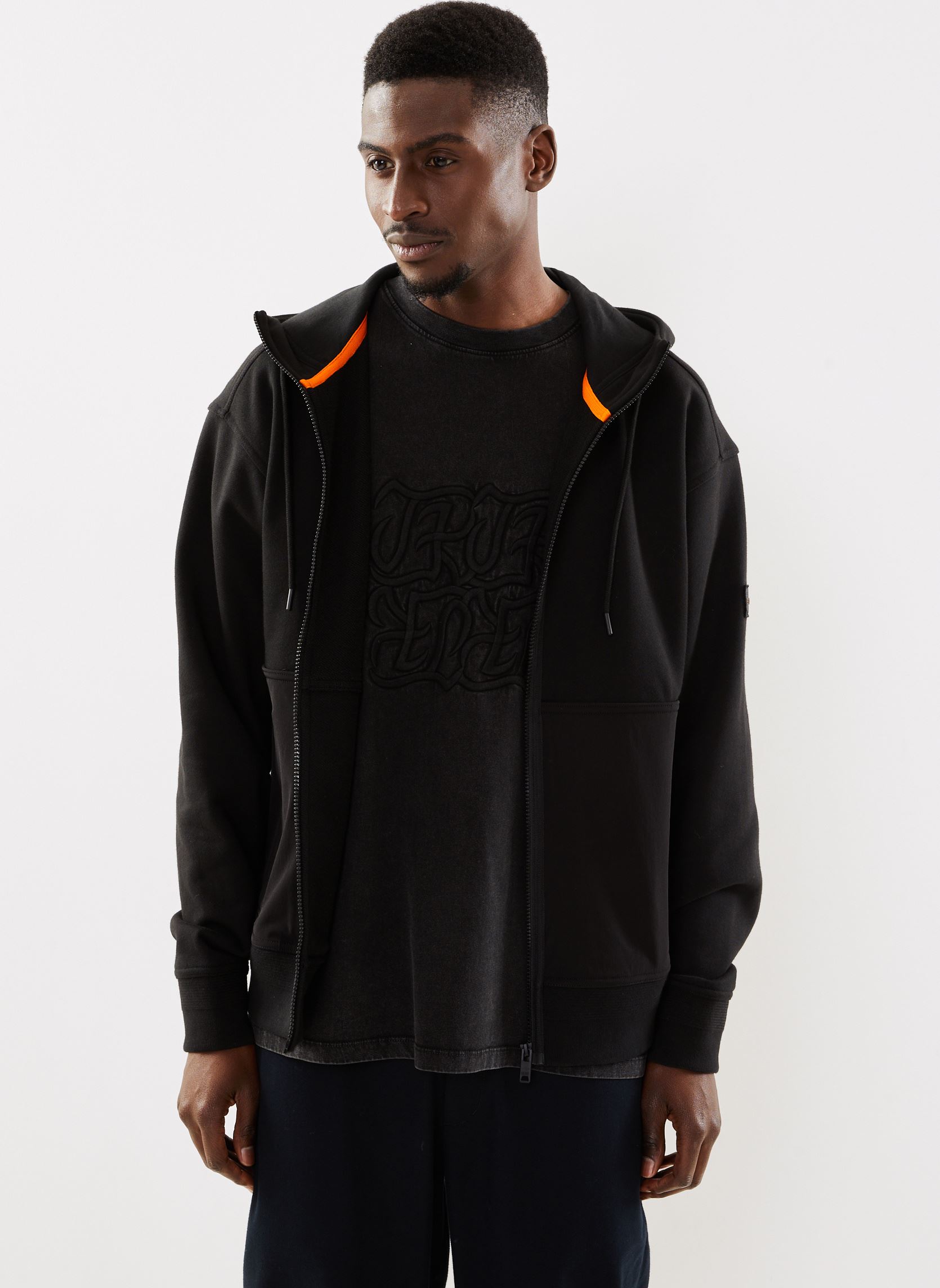 Sweats à capuche Zebridhood homme noir BOSS Sweats à capuche Zebridhood homme noir BLACK