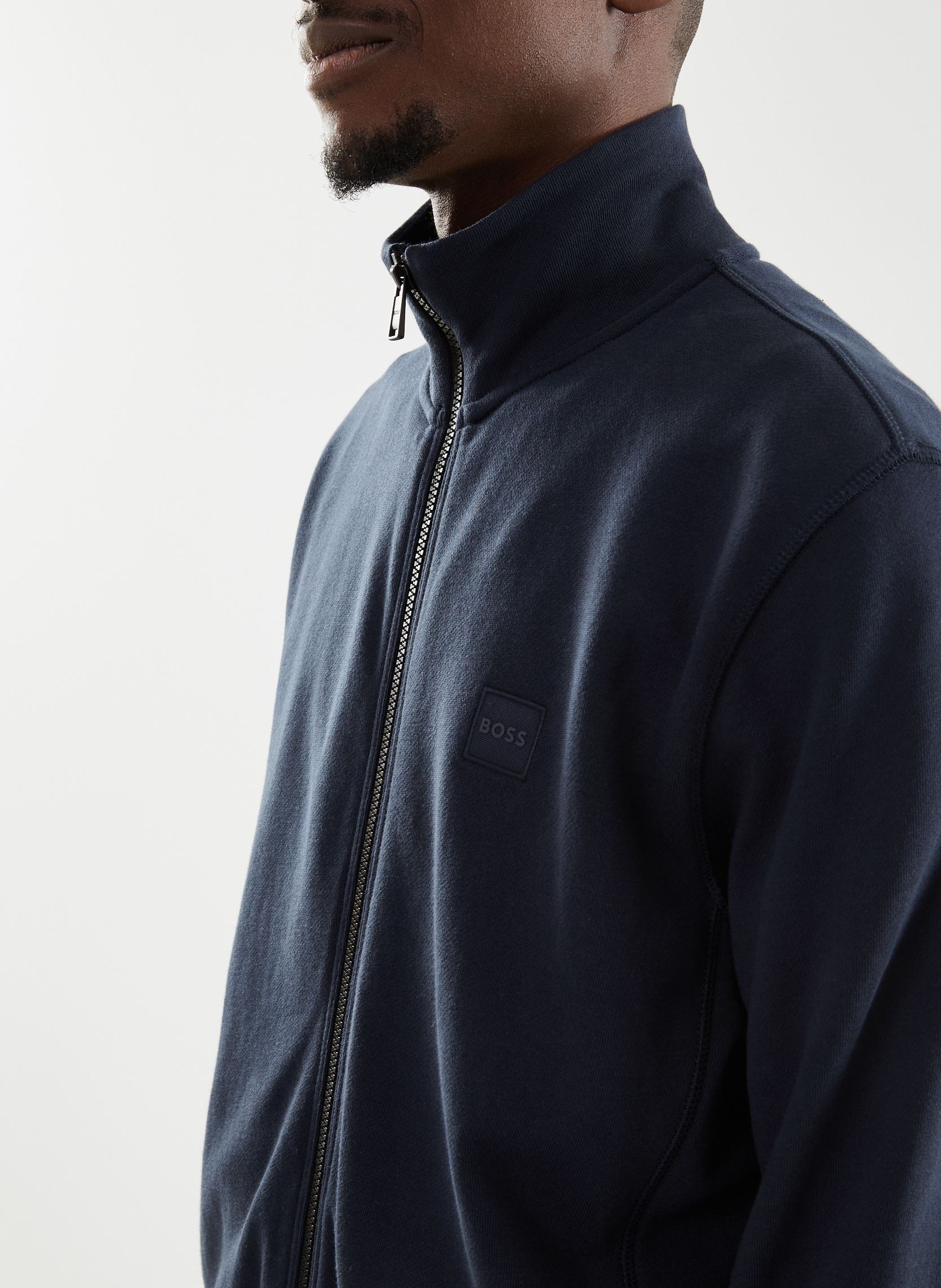 Sweats zippés Zestart 50511709 homme bleu BOSS Sweats zippés Zestart 50511709 homme bleu DARK BLUE