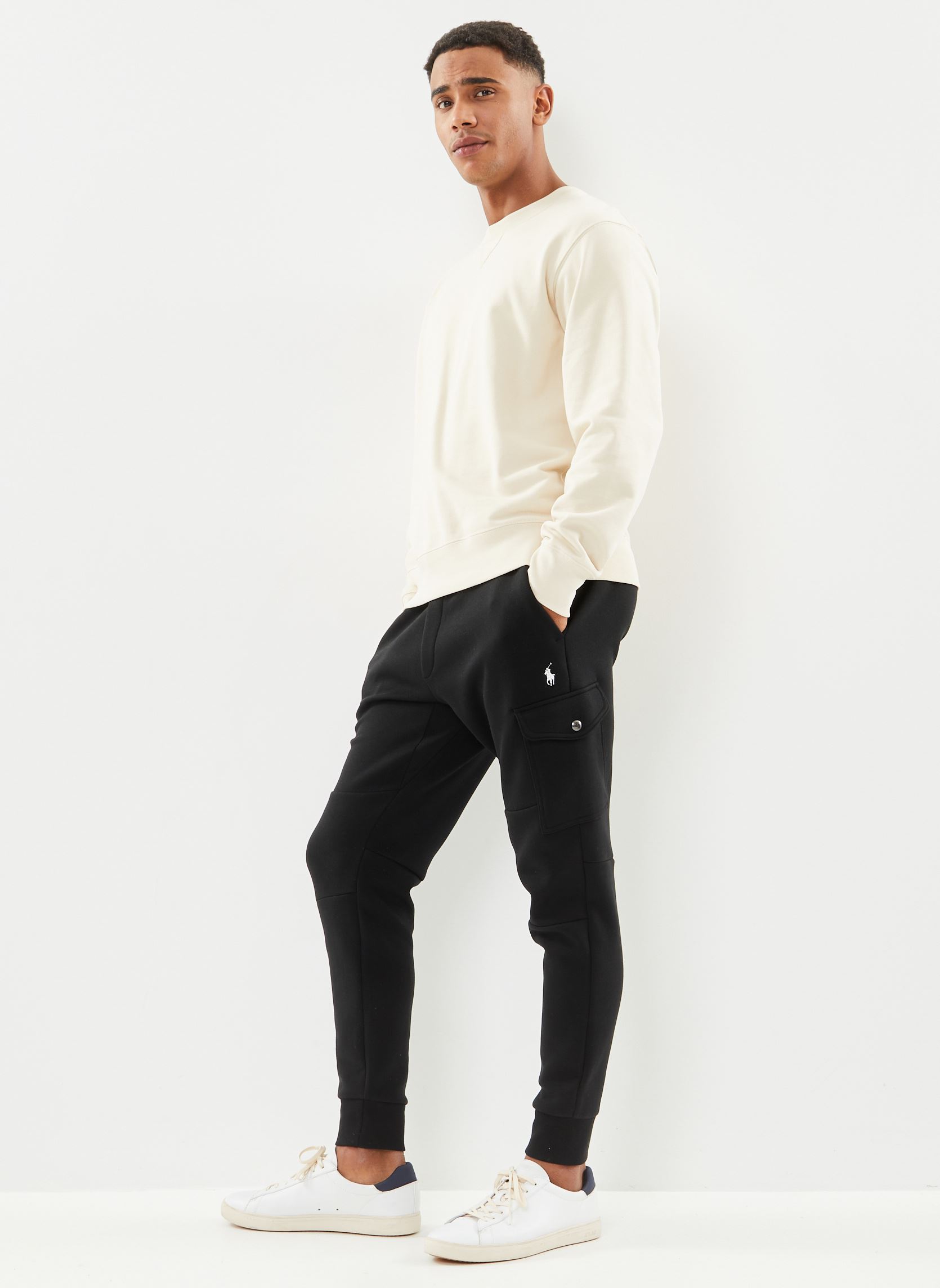 Chino-Hosen Pantalon de jogging cargo maille double herren schwarz Polo Ralph Lauren Chino-Hosen Pantalon de jogging cargo maille double herren schwarz POLO BLACK