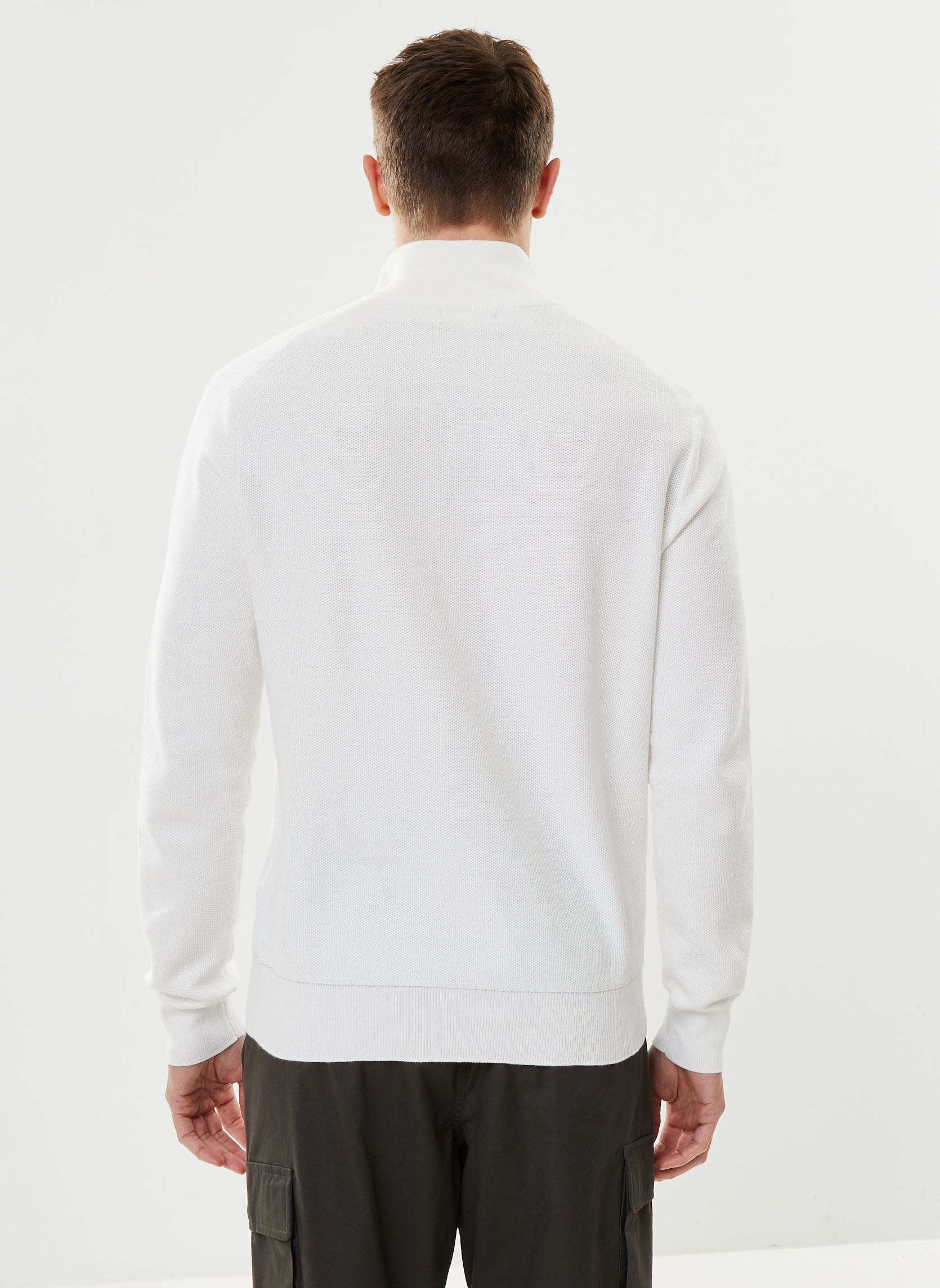 Pullover Pull demi-zippé en coton piqué 710932304 herren weiß Polo Ralph Lauren Pullover Pull demi-zippé en coton piqué 710932304 herren weiß DECKWASH WHITE