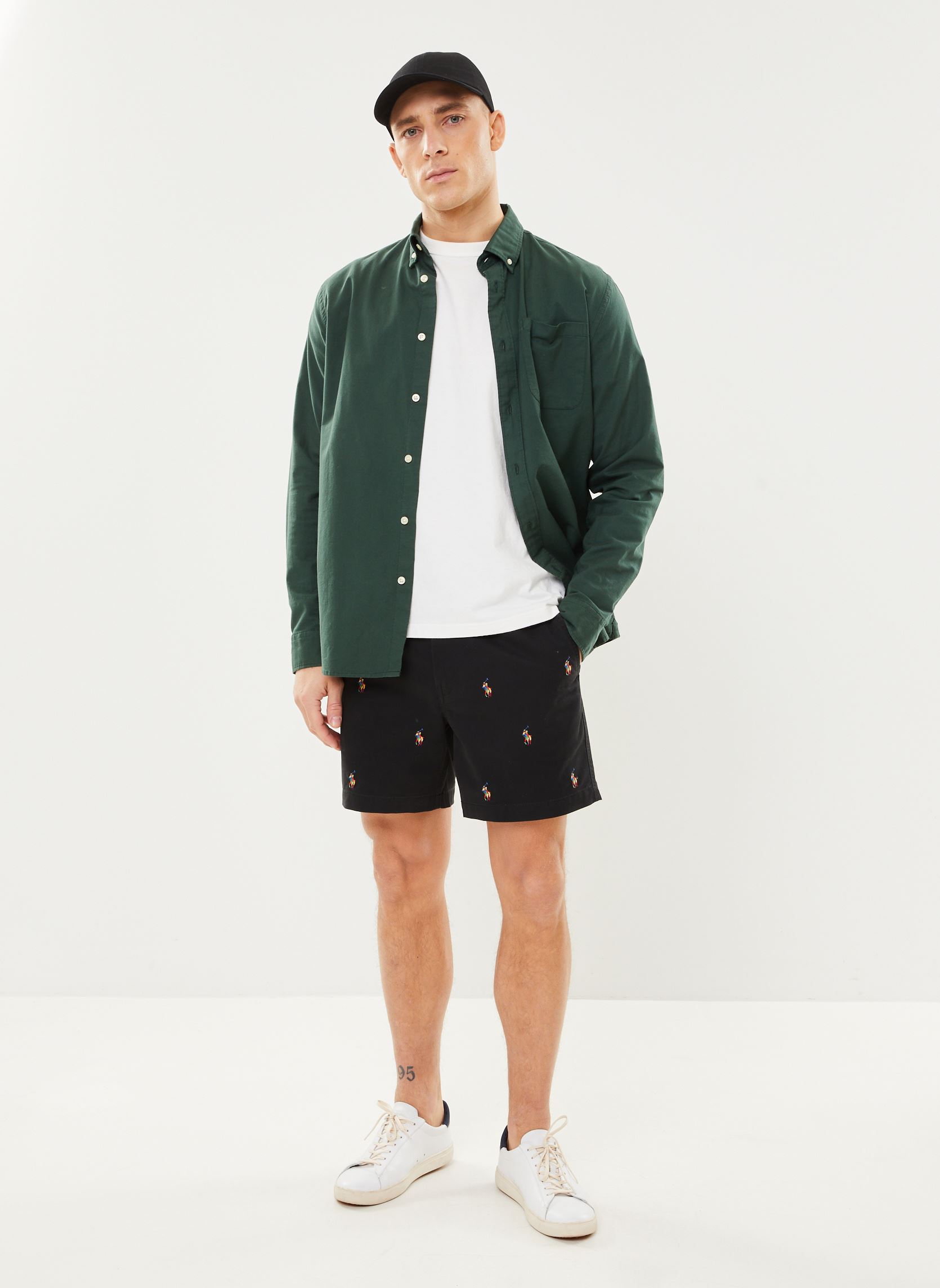 Shorts Cfprepsters-Flat Front 710924061 homme noir Polo Ralph Lauren Shorts Cfprepsters-Flat Front 710924061 homme noir POLO BLACK W/ MULTI PP