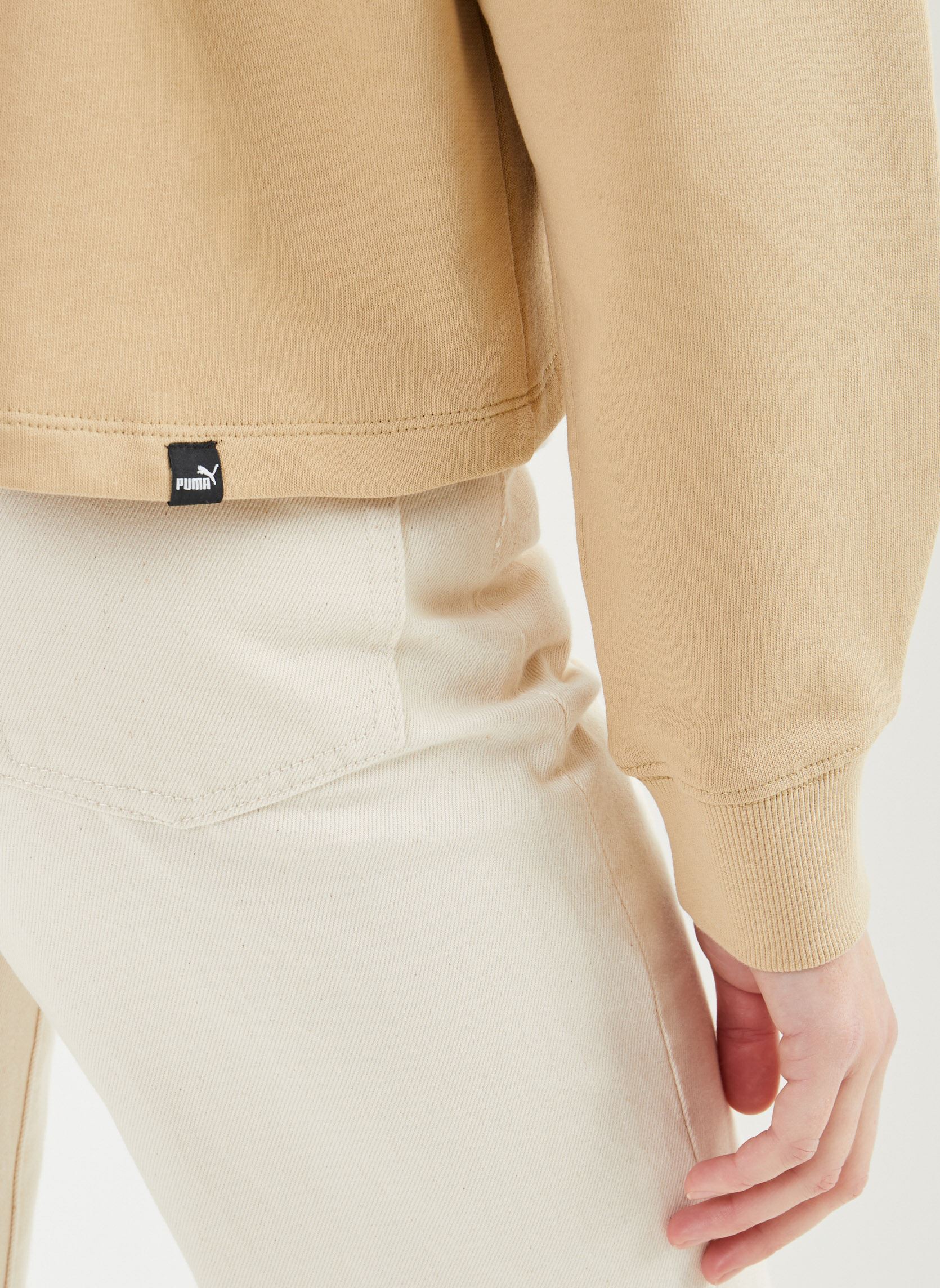 Maglioni W HER High-Neck hz donna beige Puma Maglioni W HER High-Neck hz donna beige SAND DUNE