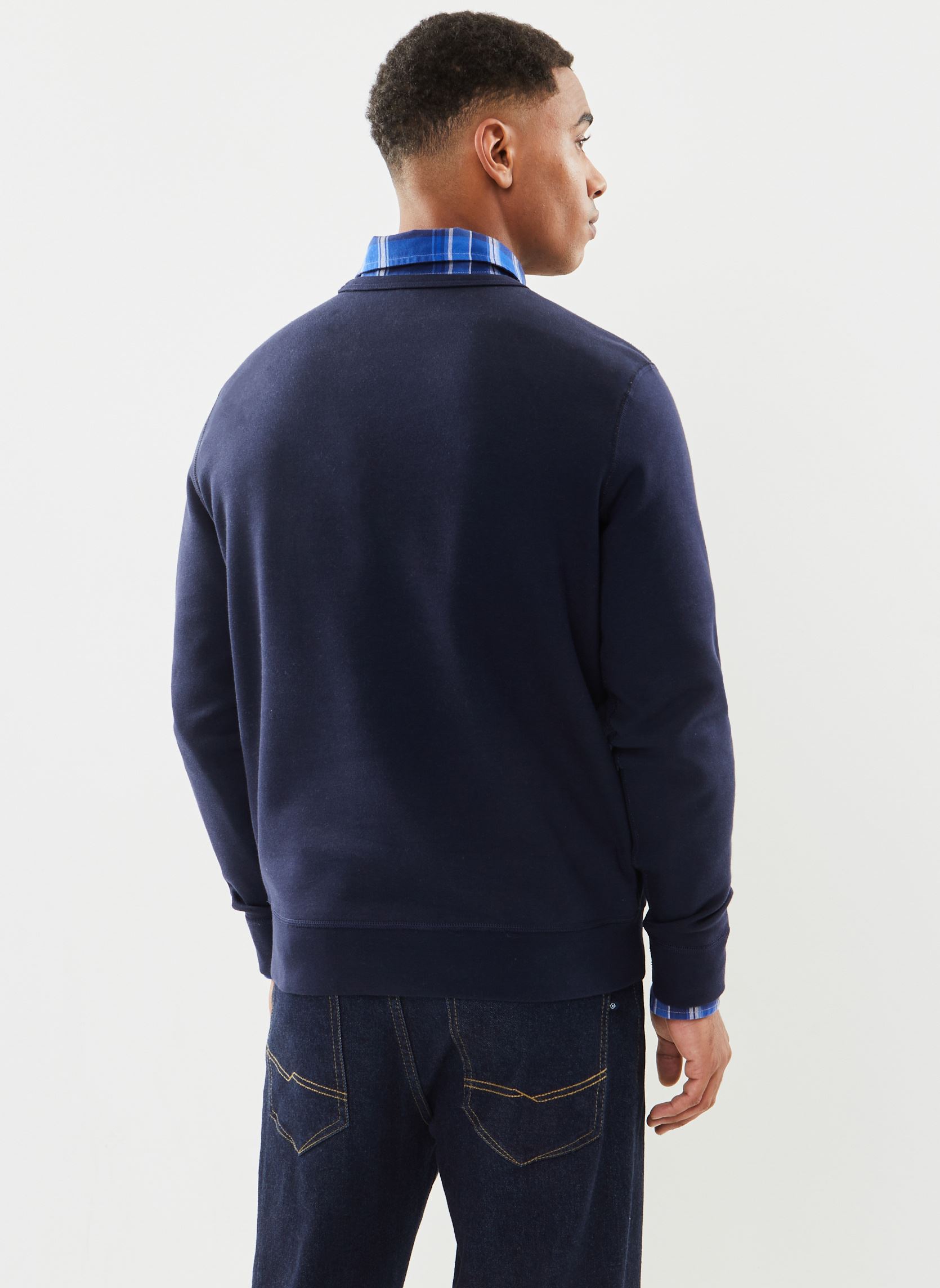Felpe Sweat en maille double uomo blu Polo Ralph Lauren Felpe Sweat en maille double uomo blu AVIATOR NAVY