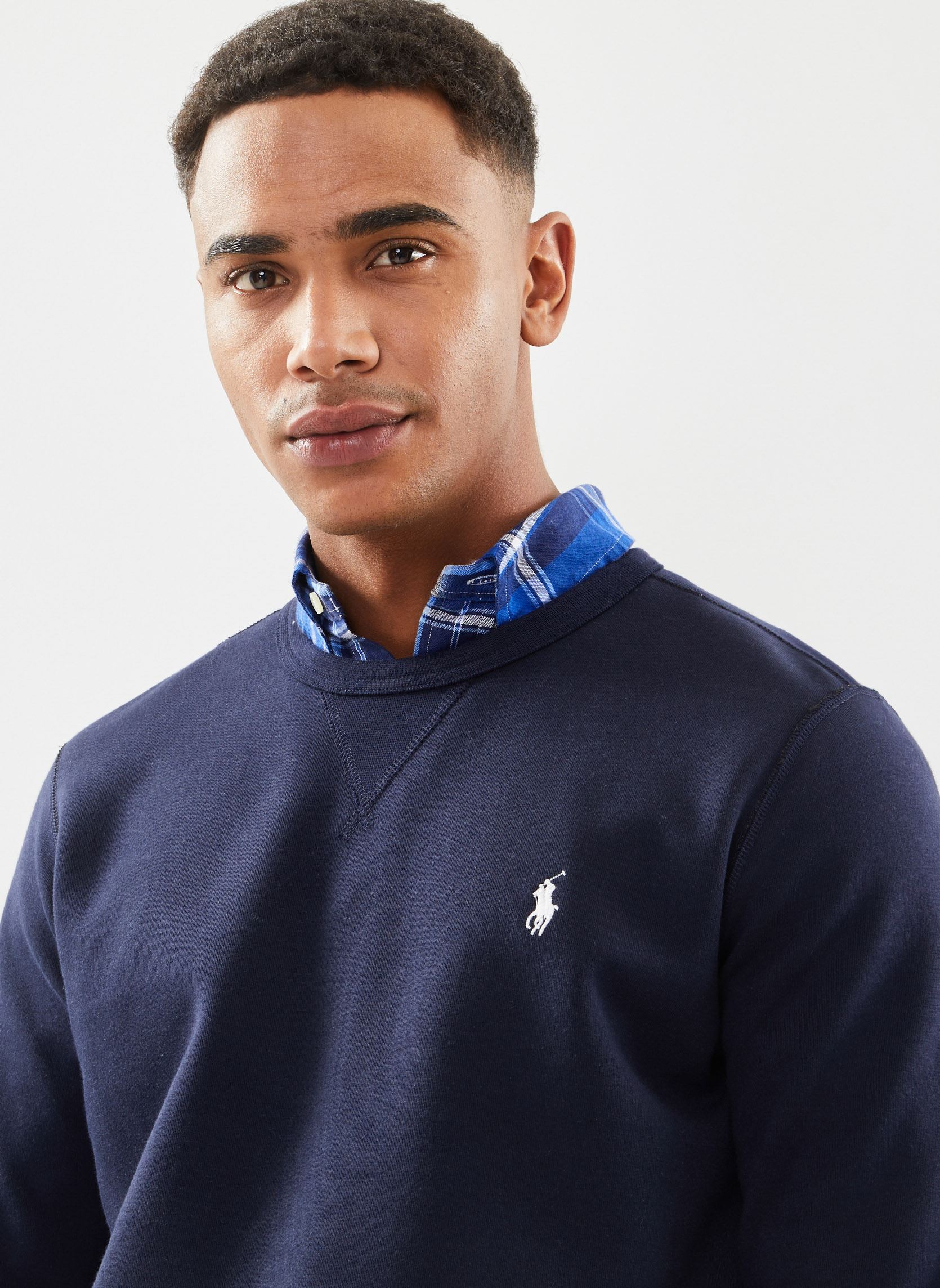 Felpe Sweat en maille double uomo blu Polo Ralph Lauren Felpe Sweat en maille double uomo blu AVIATOR NAVY