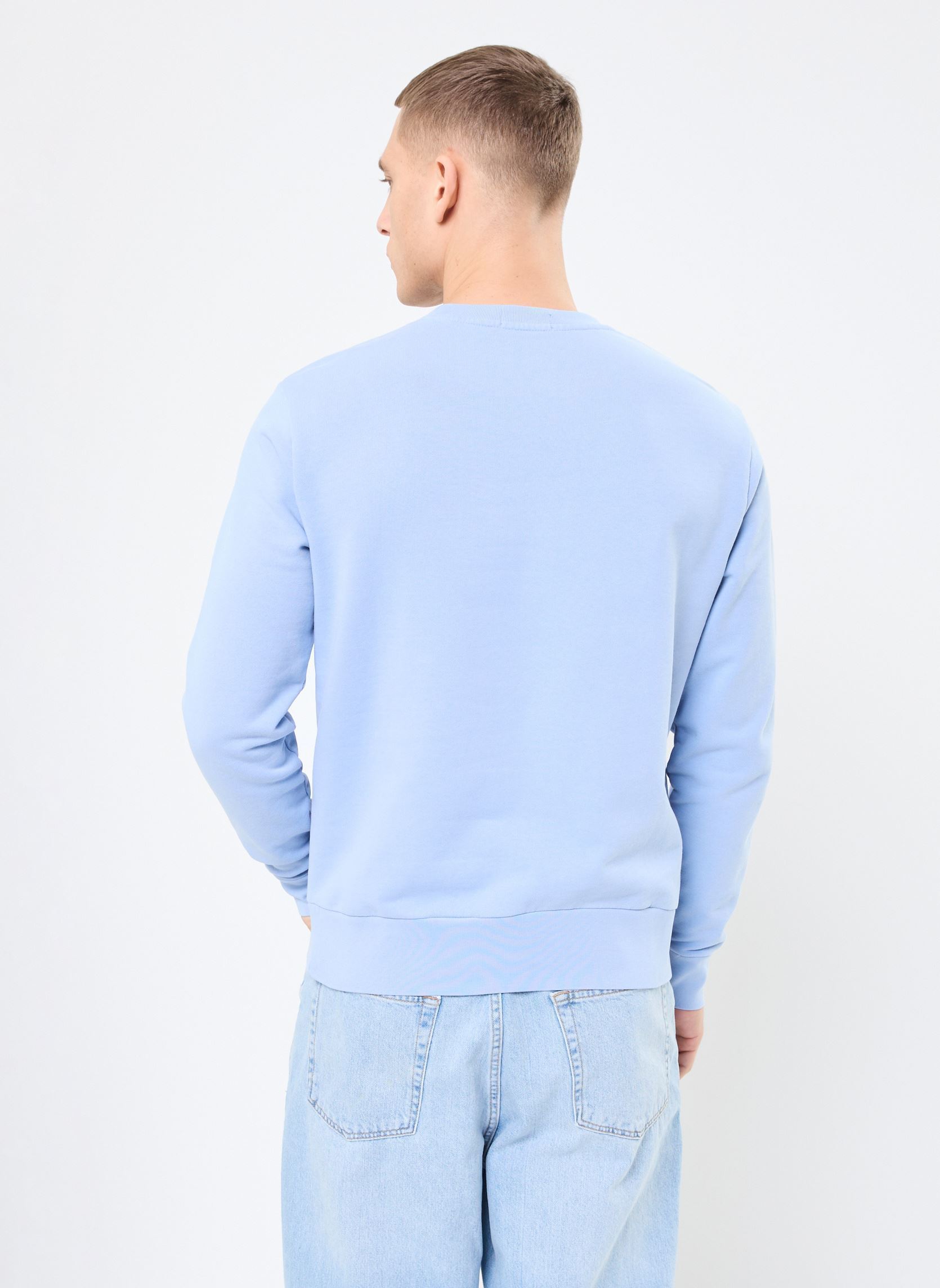 Sweats Sweat en molleton de coton éponge bouclé homme bleu Polo Ralph Lauren Sweats Sweat en molleton de coton éponge bouclé homme bleu CHAMBRAY BLUE