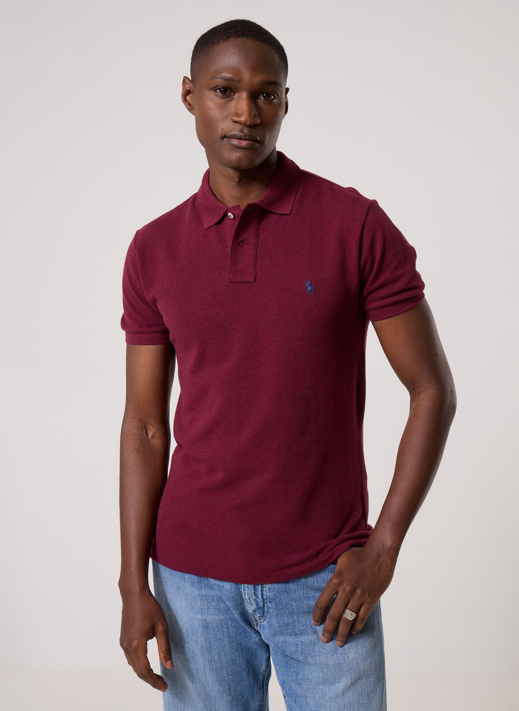 Polo Polo Ralph Lauren POLO AJUSTE SLIM FIT EN COTON BASIC MESH EU - vue 2