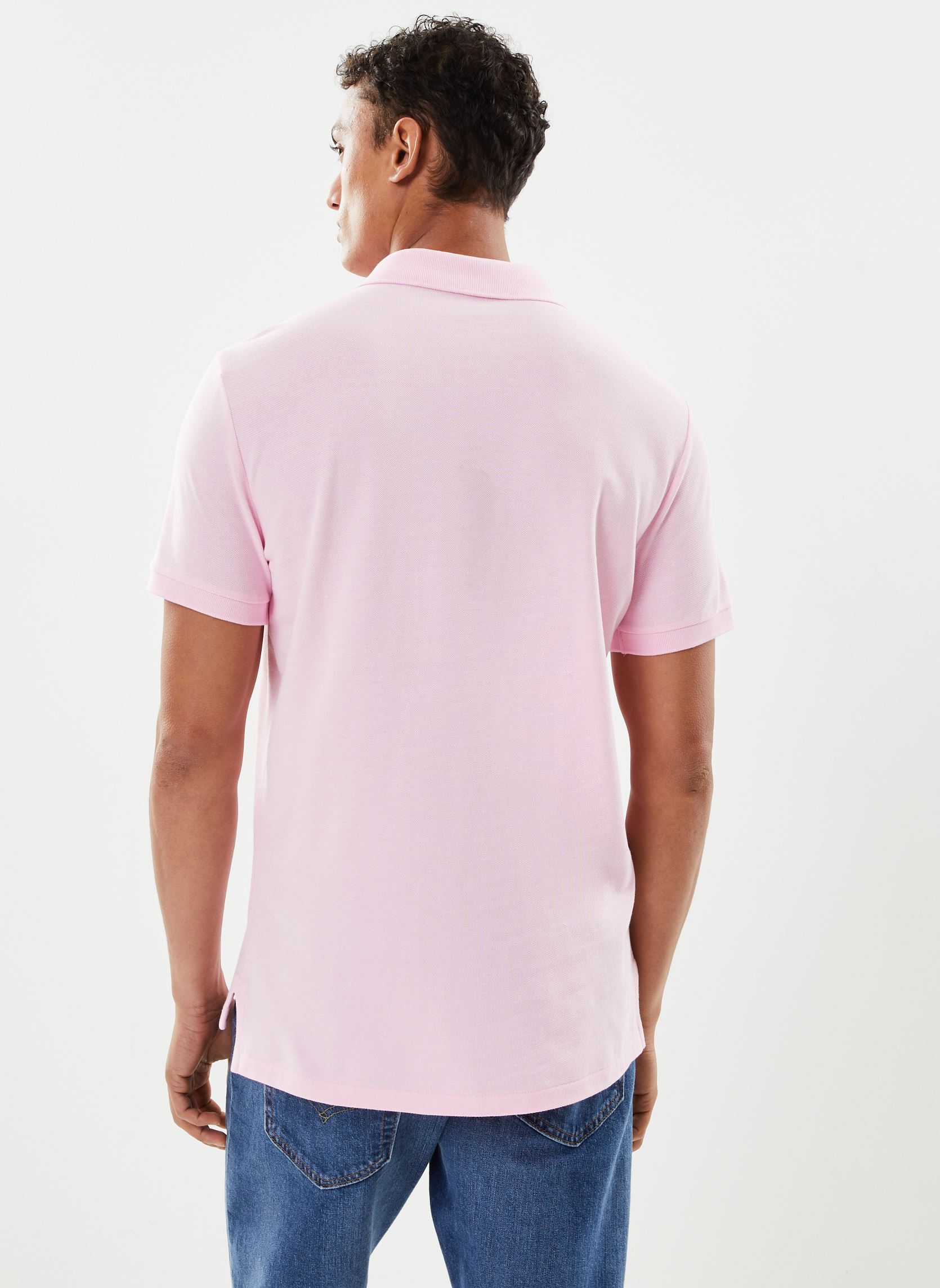 Polos manches courtes Polo coupe ajustée en piqué 710782592 homme rose Polo Ralph Lauren Polos manches courtes Polo coupe ajustée en piqué 710782592 homme rose CARMEL PINKC7349