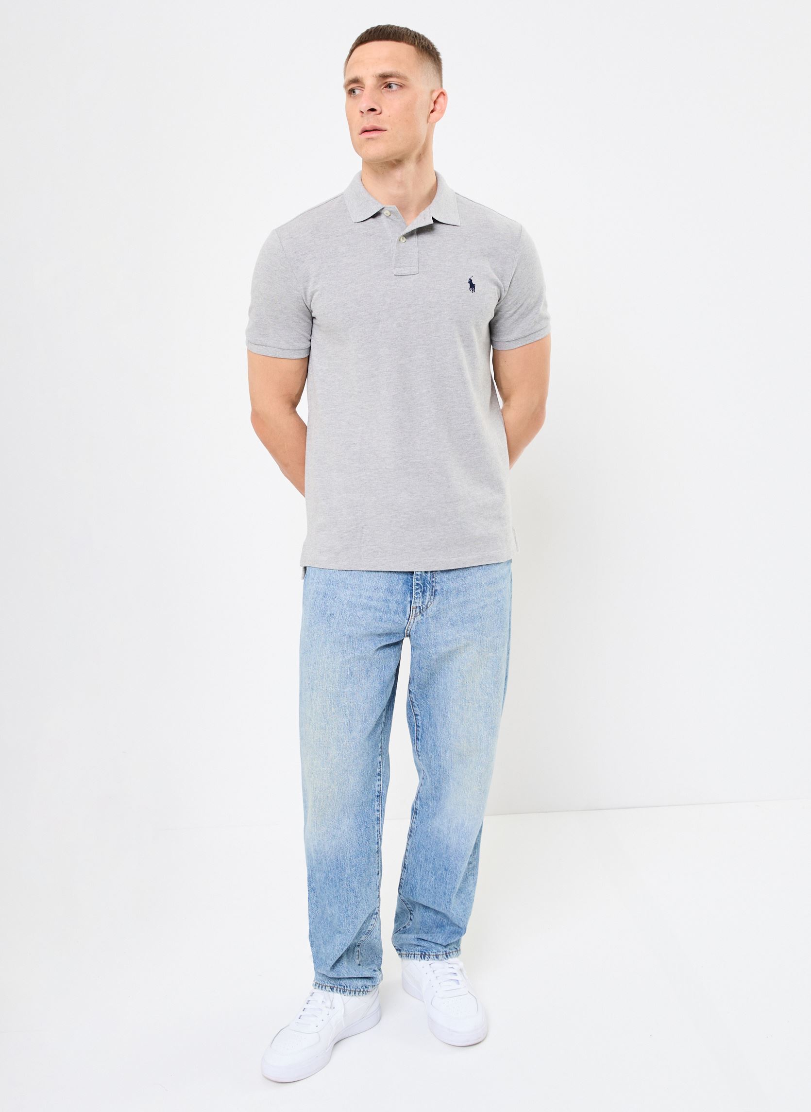 Korte mouwen polo's Polo coupe ajustée en piqué 710782592 heren grijs Polo Ralph Lauren Korte mouwen polo's Polo coupe ajustée en piqué 710782592 heren grijs ANDOVER HEATHER/C7927