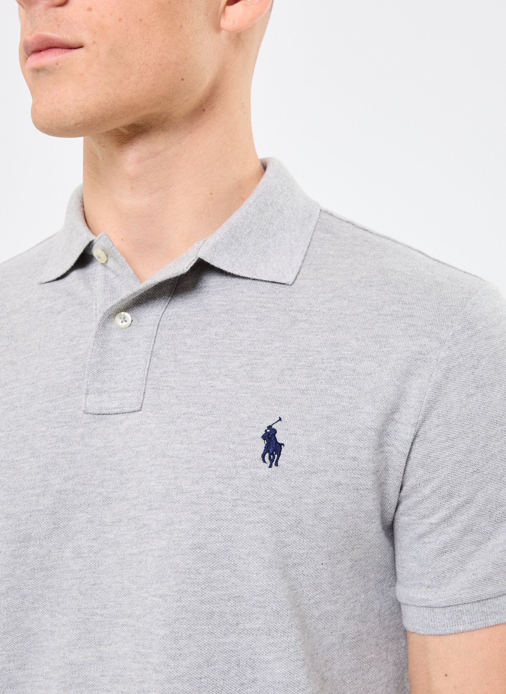 Korte mouwen polo's Polo coupe ajustée en piqué 710782592 heren grijs Polo Ralph Lauren Korte mouwen polo's Polo coupe ajustée en piqué 710782592 heren grijs ANDOVER HEATHER/C7927