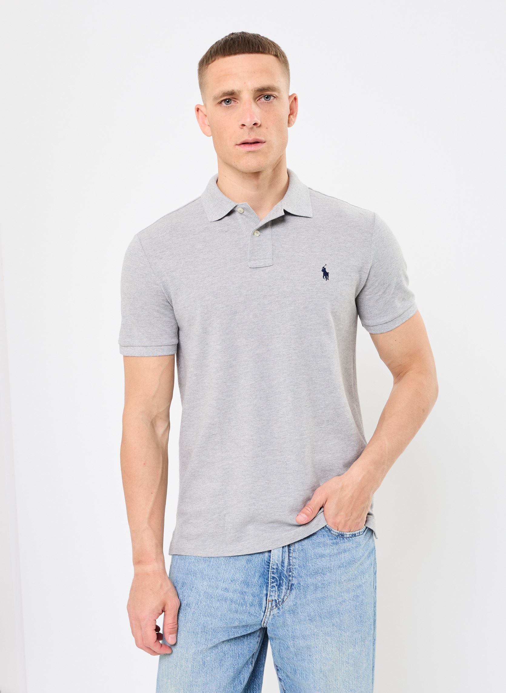 Vêtements Polo Ralph Lauren Polo coupe ajustée en piqué 710666998 pour Homme - vue 3