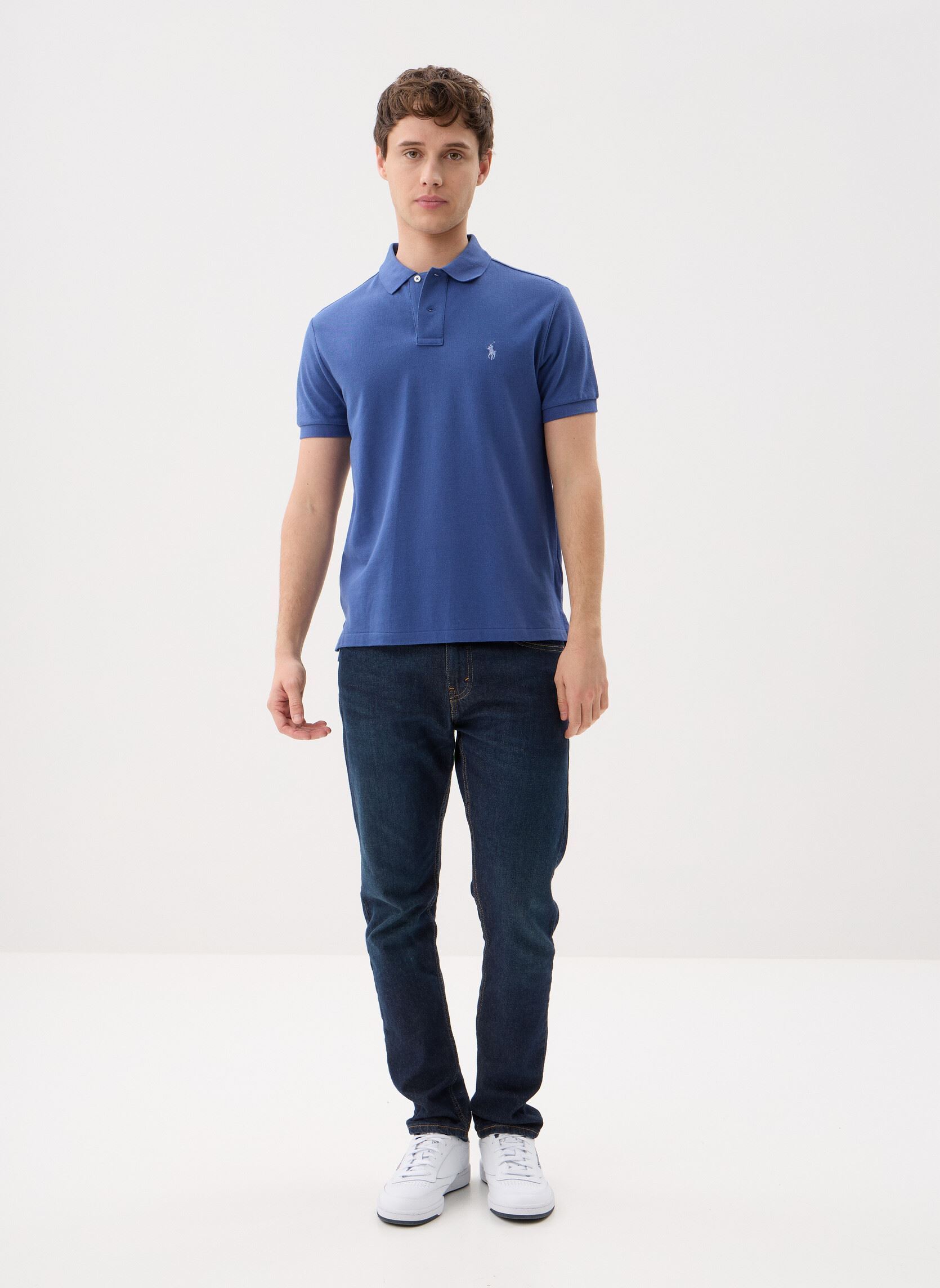 Korte mouwen polo's Polo coupe ajustée en piqué 710782592 heren blauw Polo Ralph Lauren Korte mouwen polo's Polo coupe ajustée en piqué 710782592 heren blauw OLD ROYAL/C7215