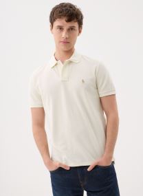Polos manches courtes Polo coupe ajustée en piqué 710782592 homme vert