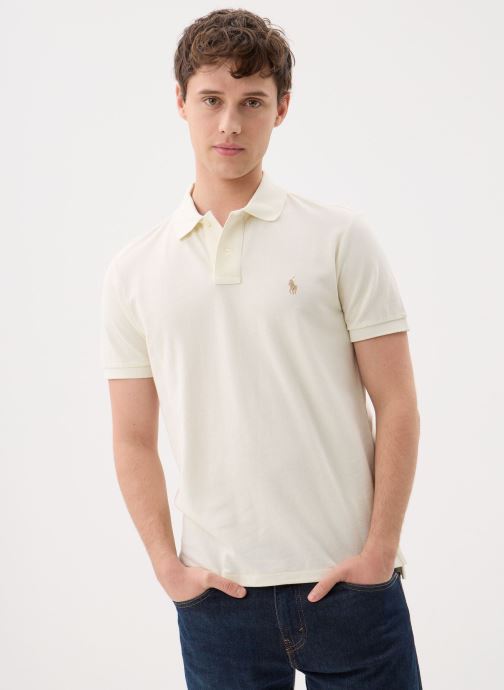 Polo Ralph Lauren Korte mouwen polo's Polo coupe ajustée en piqué 710782592 heren wit