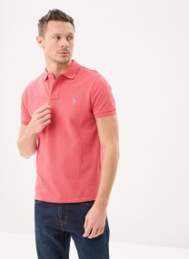 Polos manches courtes Polo coupe ajustée en piqué 710782592 homme vert