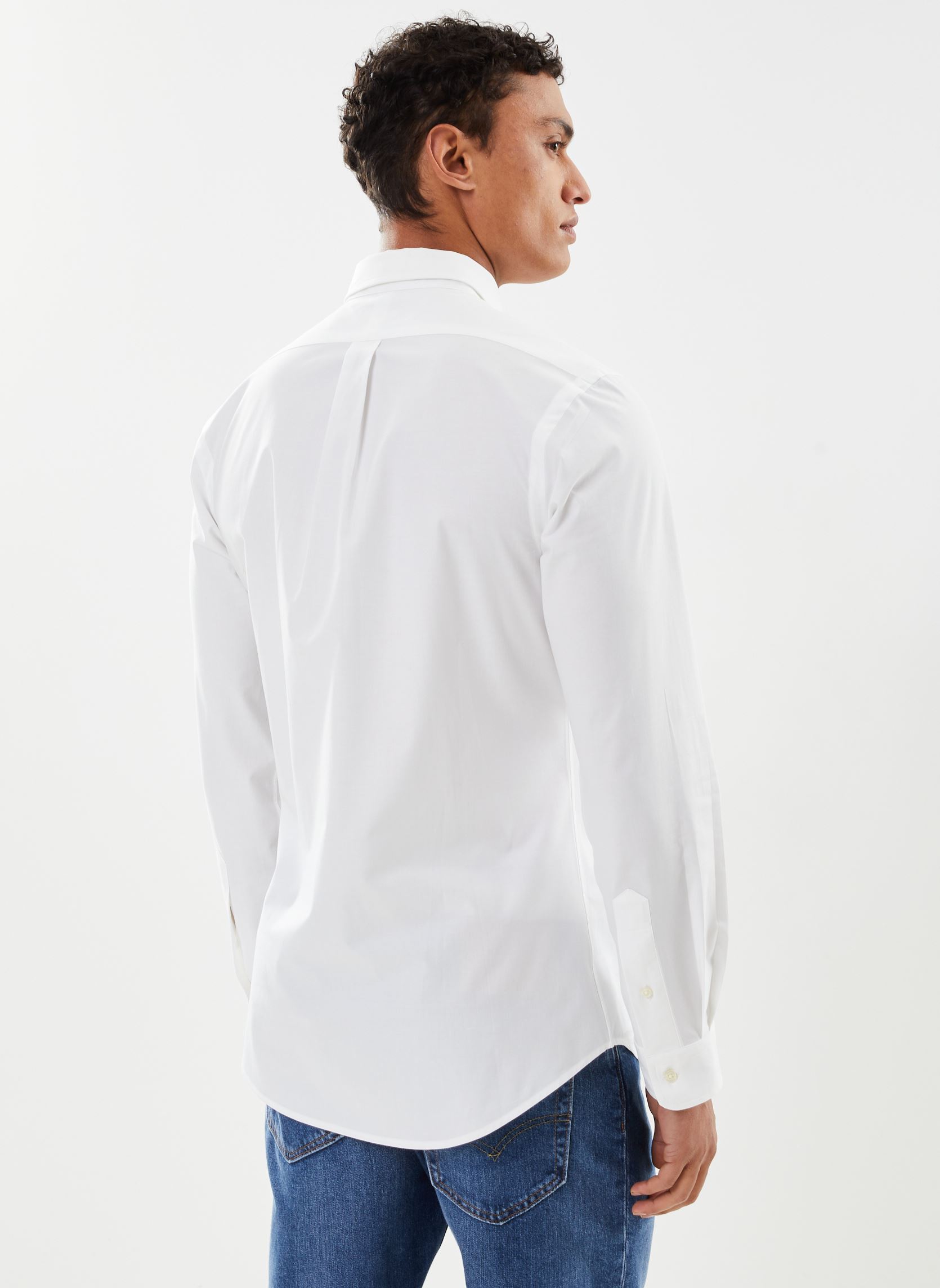 Chemises Chemise cintrée en popeline stretch 7109 homme blanc Polo Ralph Lauren Chemises Chemise cintrée en popeline stretch 7109 homme blanc WHITE