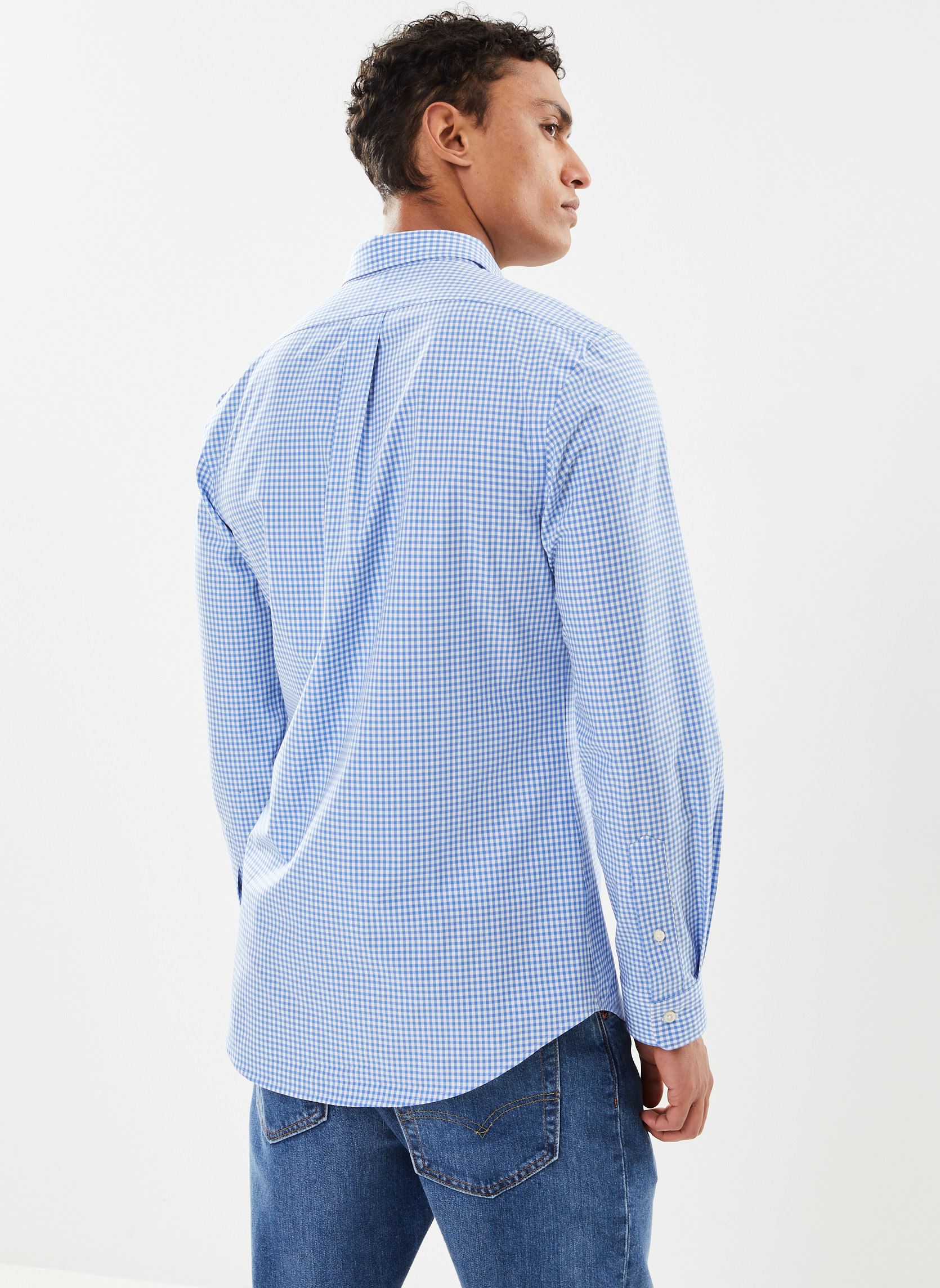 Chemises Chemise cintrée en popeline stretch 7109 homme bleu Polo Ralph Lauren Chemises Chemise cintrée en popeline stretch 7109 homme bleu 2863 BLUE/WHITE CHECK