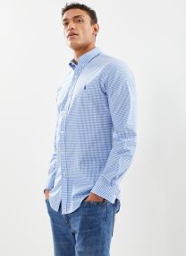 Hemden Chemise cintrée en popeline stretch 7109 heren blauw