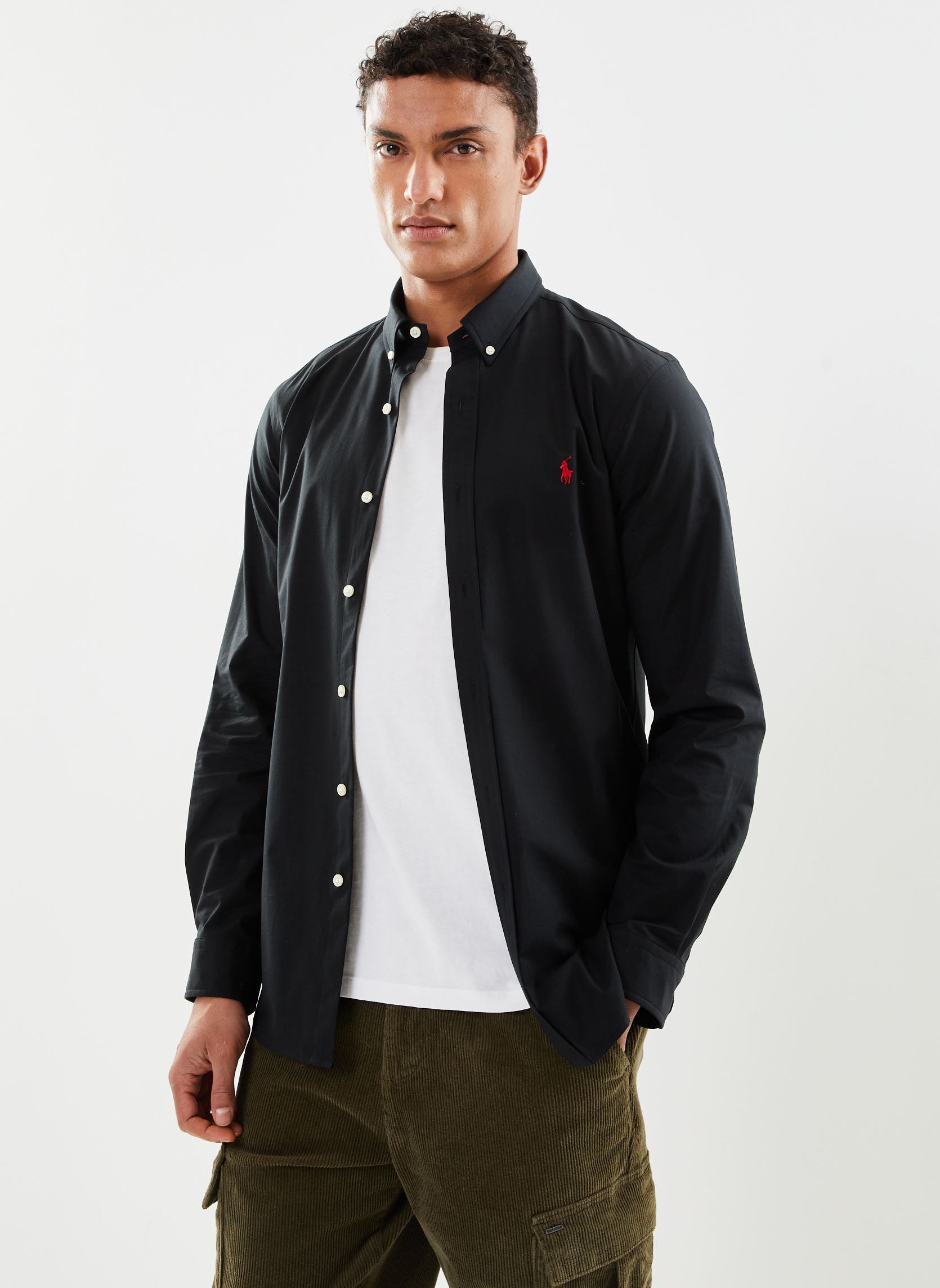 Chemise Polo Ralph Lauren CHEMISE AJUSTEE SLIM FIT EN POPELINE UNIE EU - vue 10