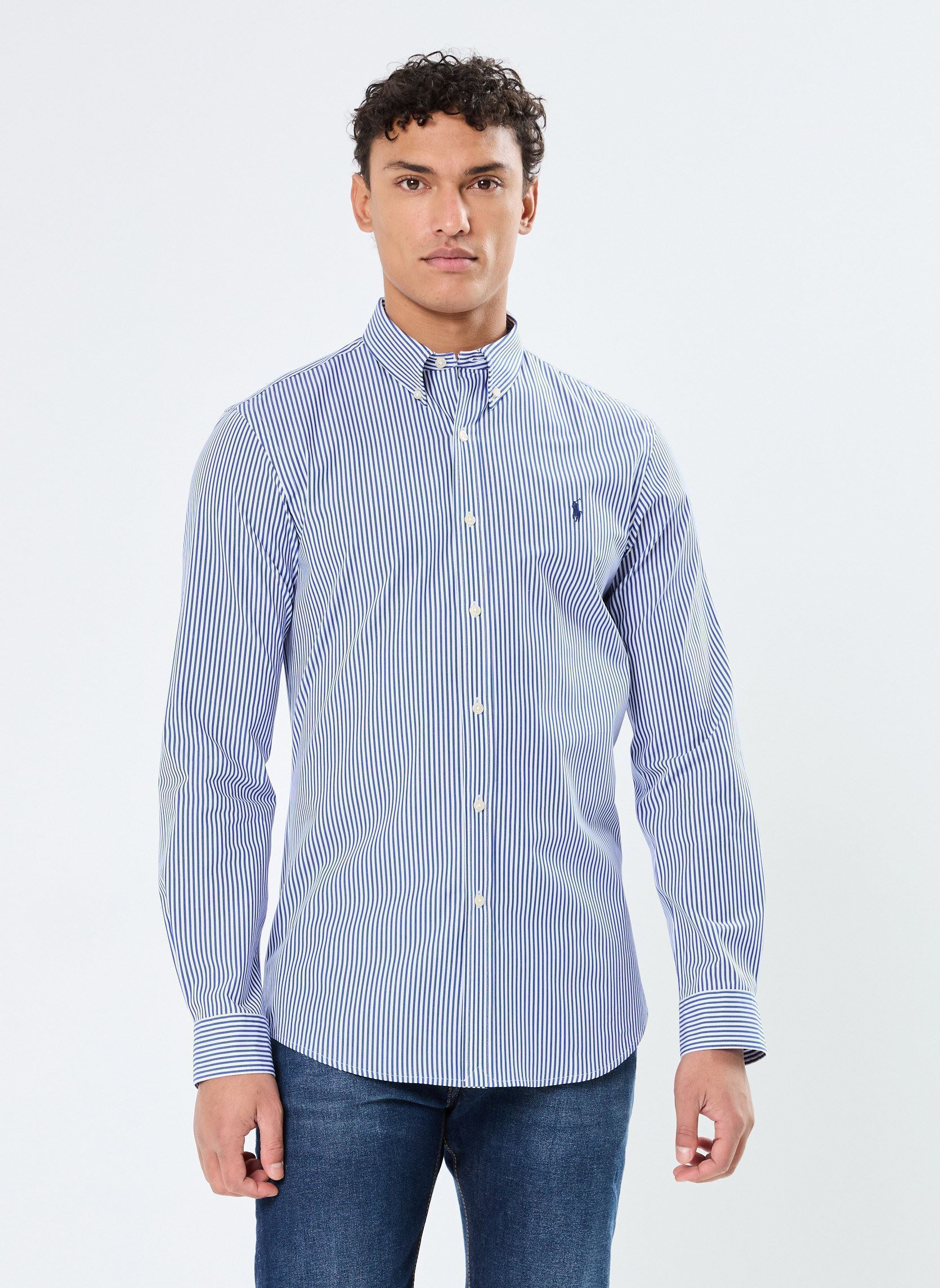 Vêtements Polo Ralph Lauren Chemise cintrée en popeline stretch 710928254 pour  Accessoires
