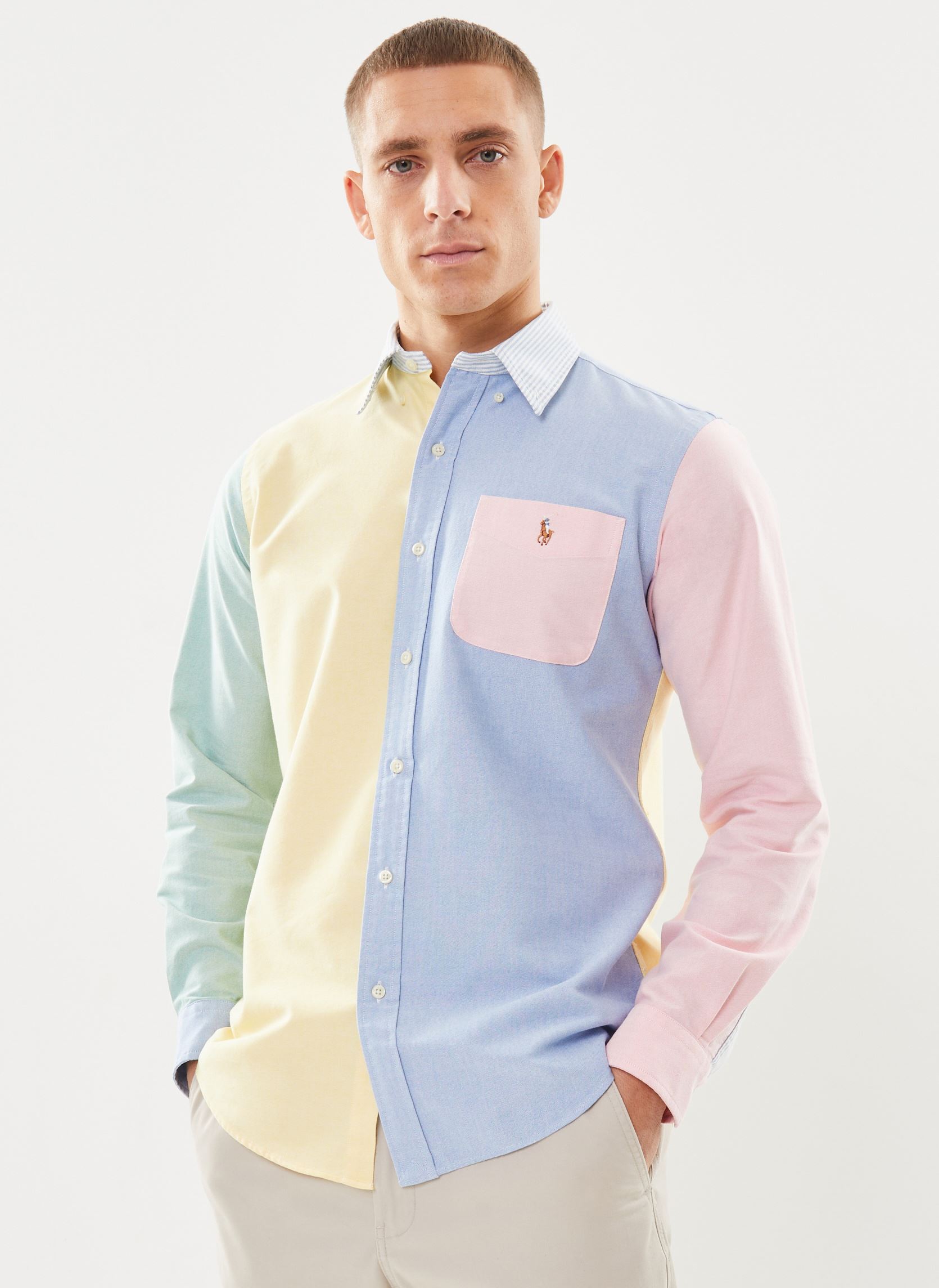 Chemise Polo Ralph Lauren CHEMISE COUPE DROITE EN OXFORD EU