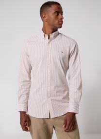 Chemises Chemise Rayée Cintrée Popeline Stretch 7 homme bleu