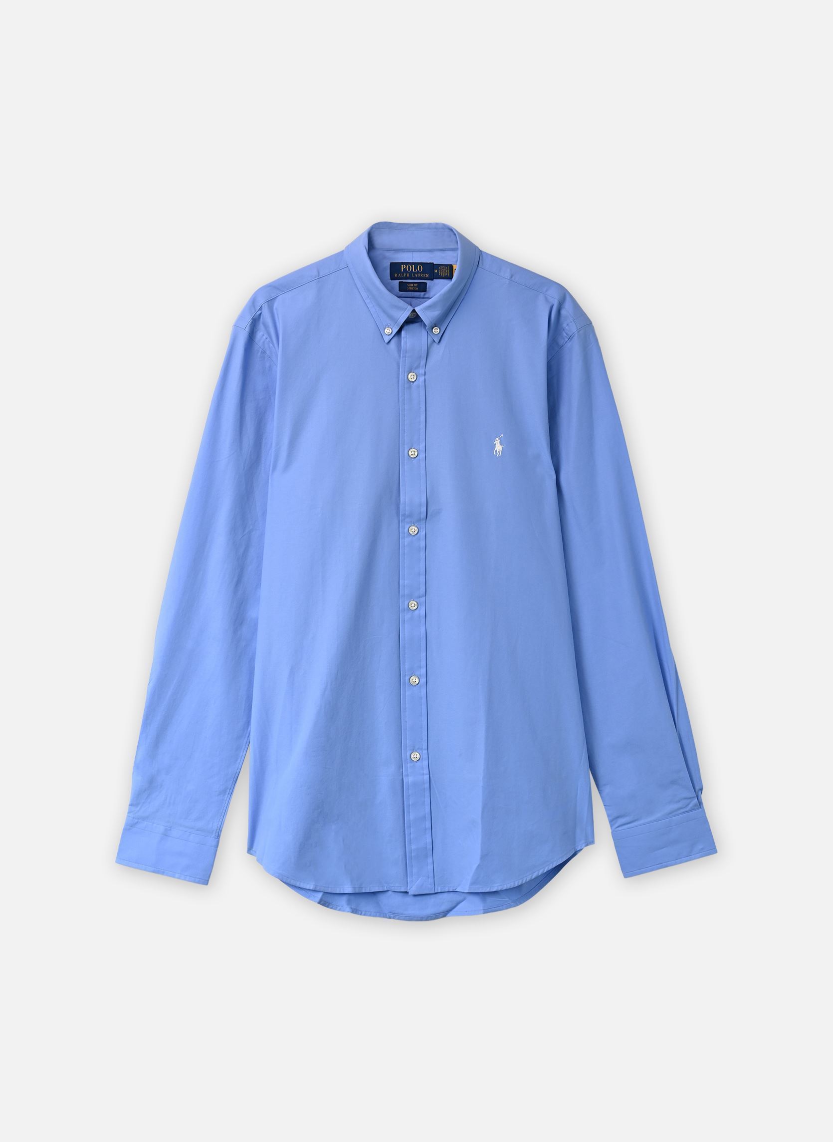 Chemises Chemise Rayée Cintrée Popeline Stretch 7 homme bleu Polo Ralph Lauren Chemises Chemise Rayée Cintrée Popeline Stretch 7 homme bleu CABANA BLUE