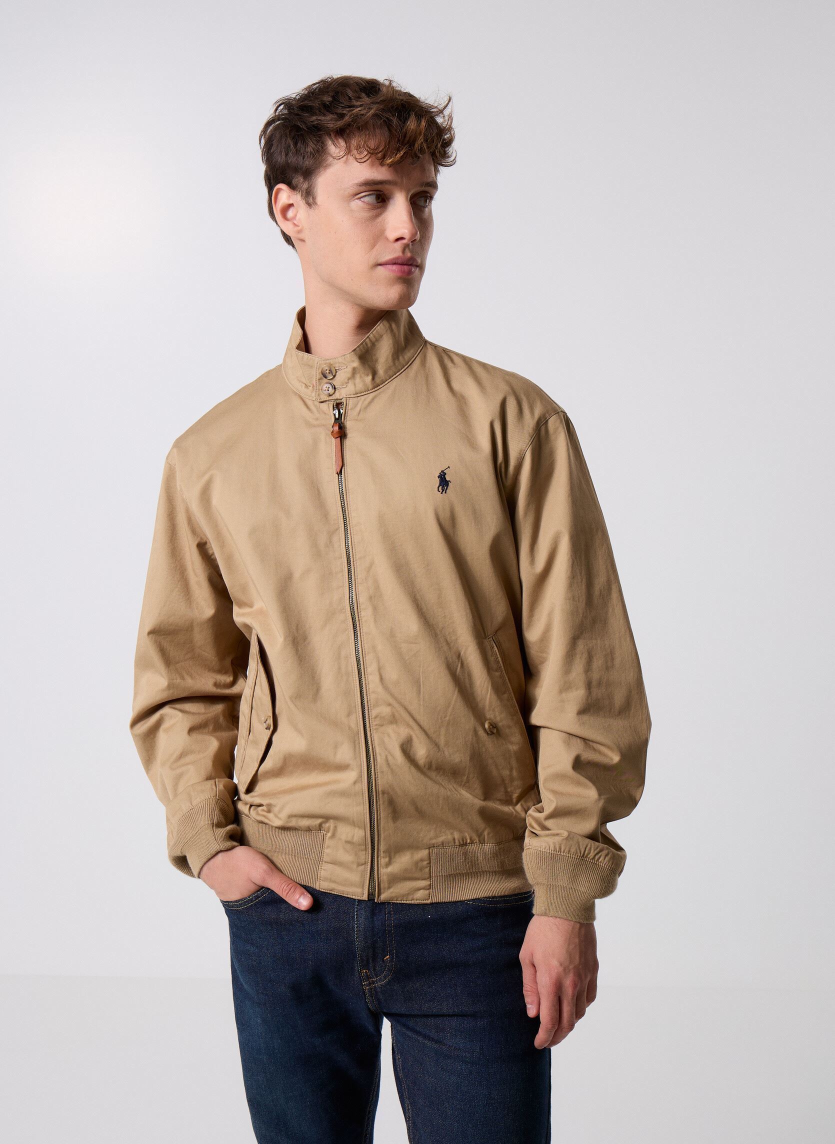 Blouson Polo Ralph Lauren BLOUSON ZIPPE EN SERGE DE COTON AVEC DOUBLURE TARTAN EU - vue 2