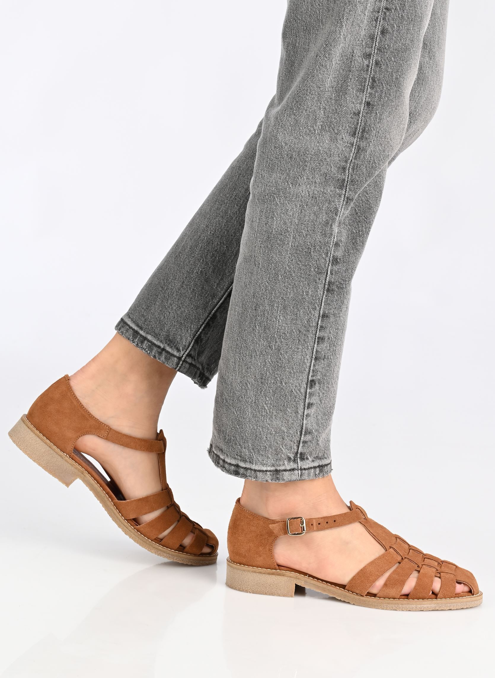 Platte sandalen Calendula - sandales dames bruin Georgia Rose Platte sandalen Calendula - sandales dames bruin Cognac