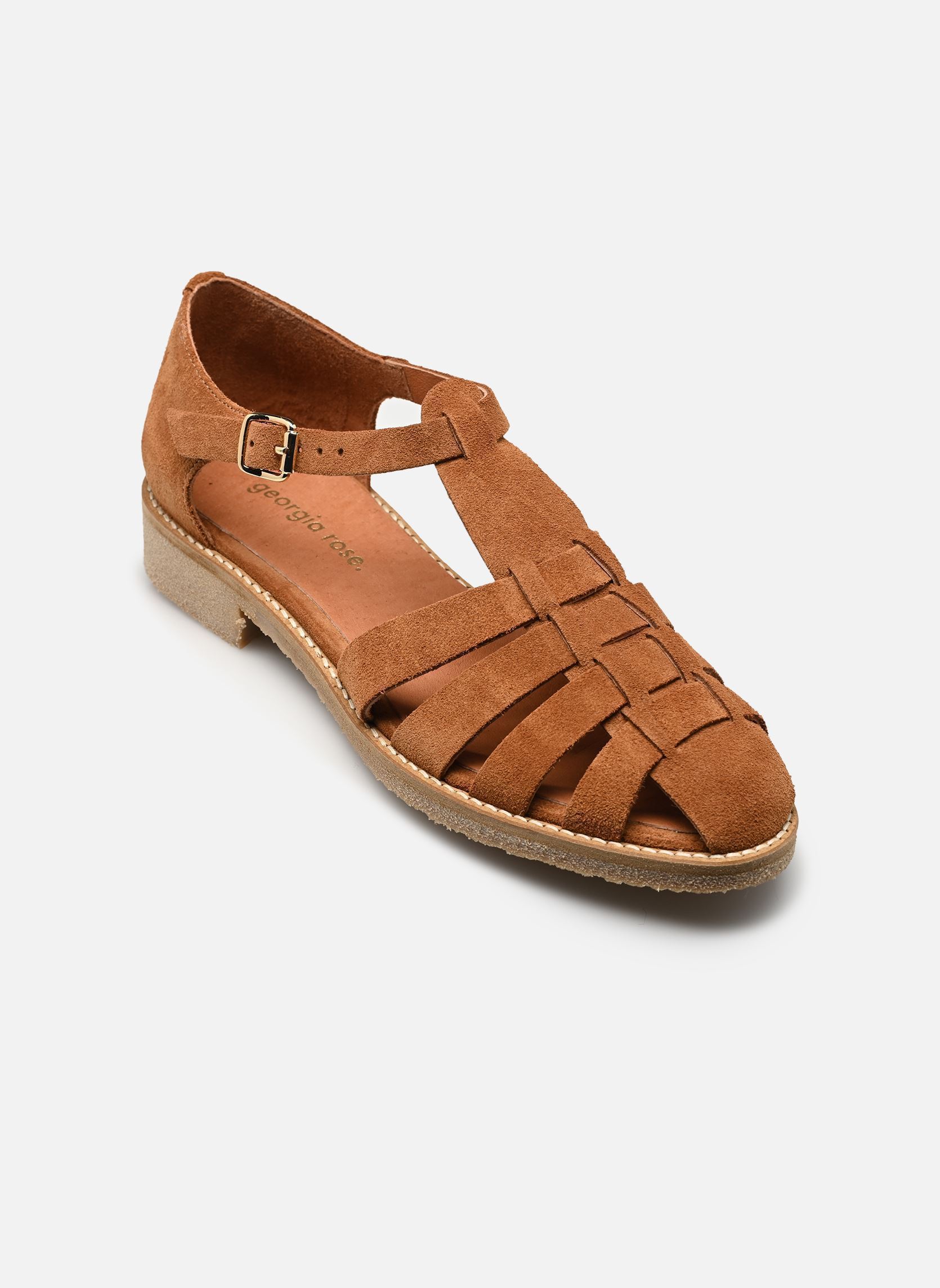 Platte sandalen Calendula - sandales dames bruin Georgia Rose Platte sandalen Calendula - sandales dames bruin Cognac