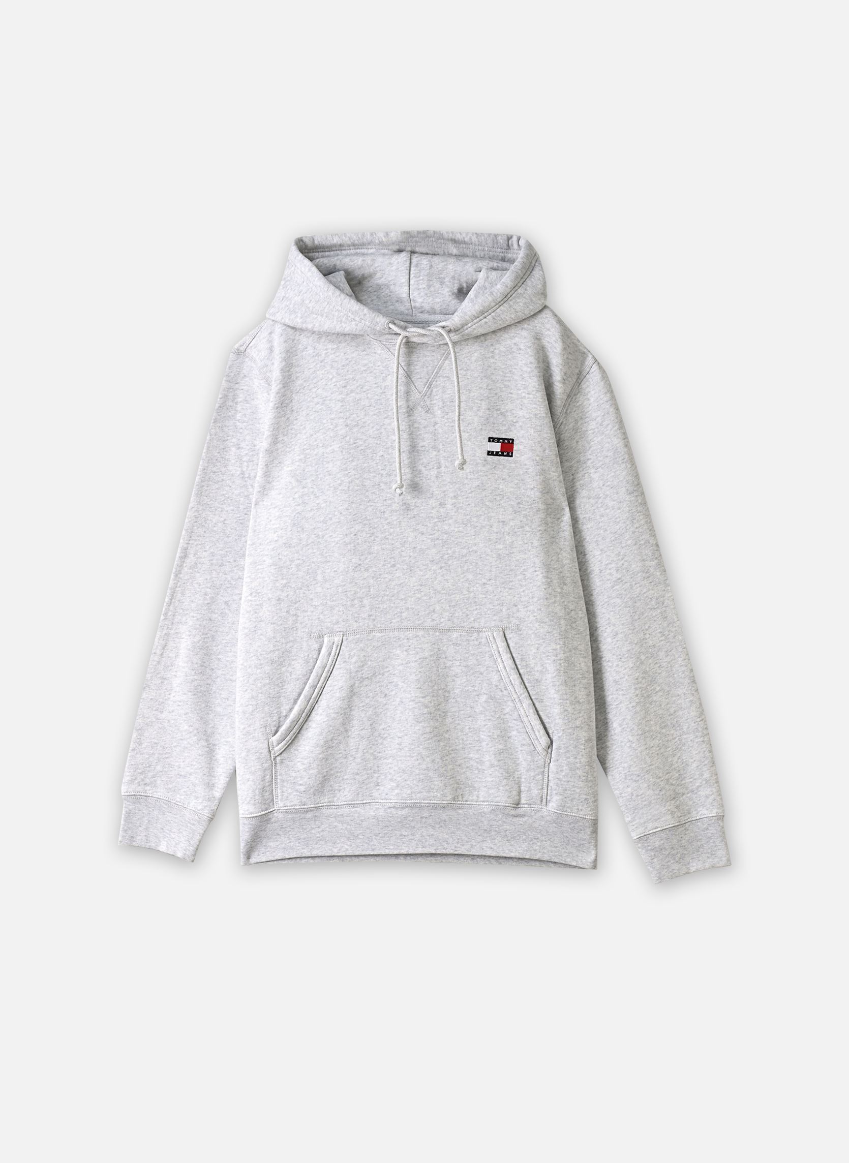 Sweats à capuche Tjm Reg Badge Hoodie homme gris Tommy Jeans Sweats à capuche Tjm Reg Badge Hoodie homme gris ICE GREY HEATHER