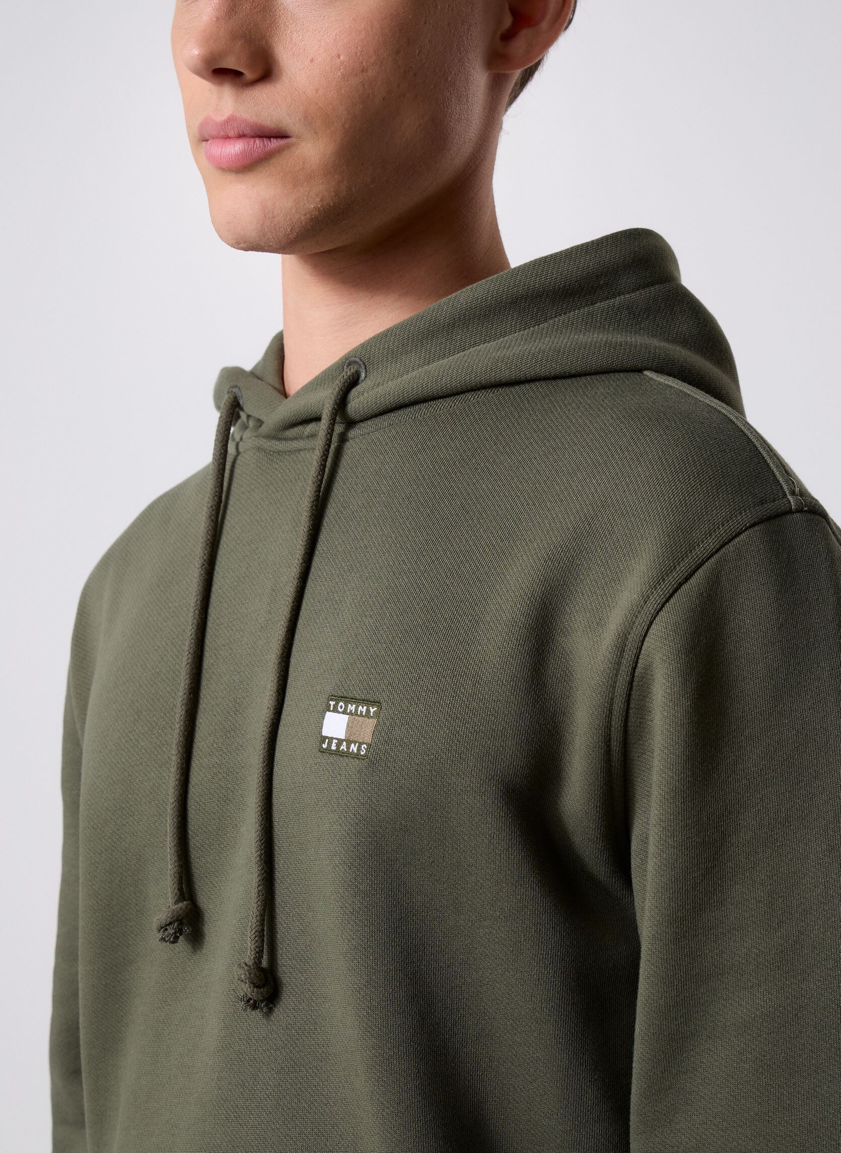 Kapuzenpullover Tjm Reg Badge Hoodie herren grün Tommy Jeans Kapuzenpullover Tjm Reg Badge Hoodie herren grün GREEN