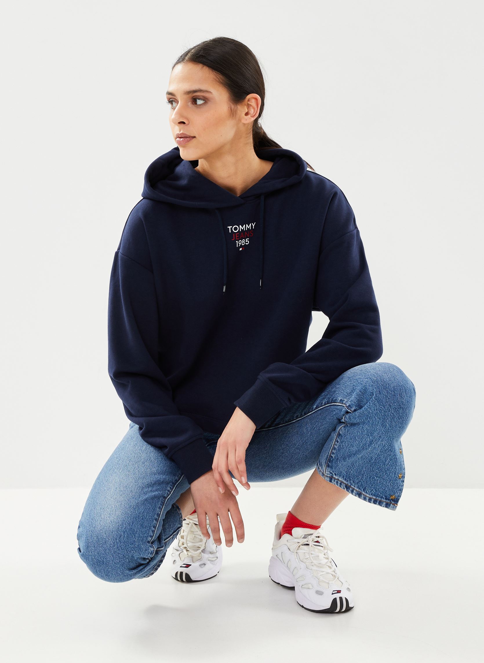 Sweats à capuche Tjw Rlx Essential Low femme bleu Tommy Jeans Sweats à capuche Tjw Rlx Essential Low femme bleu NAVY
