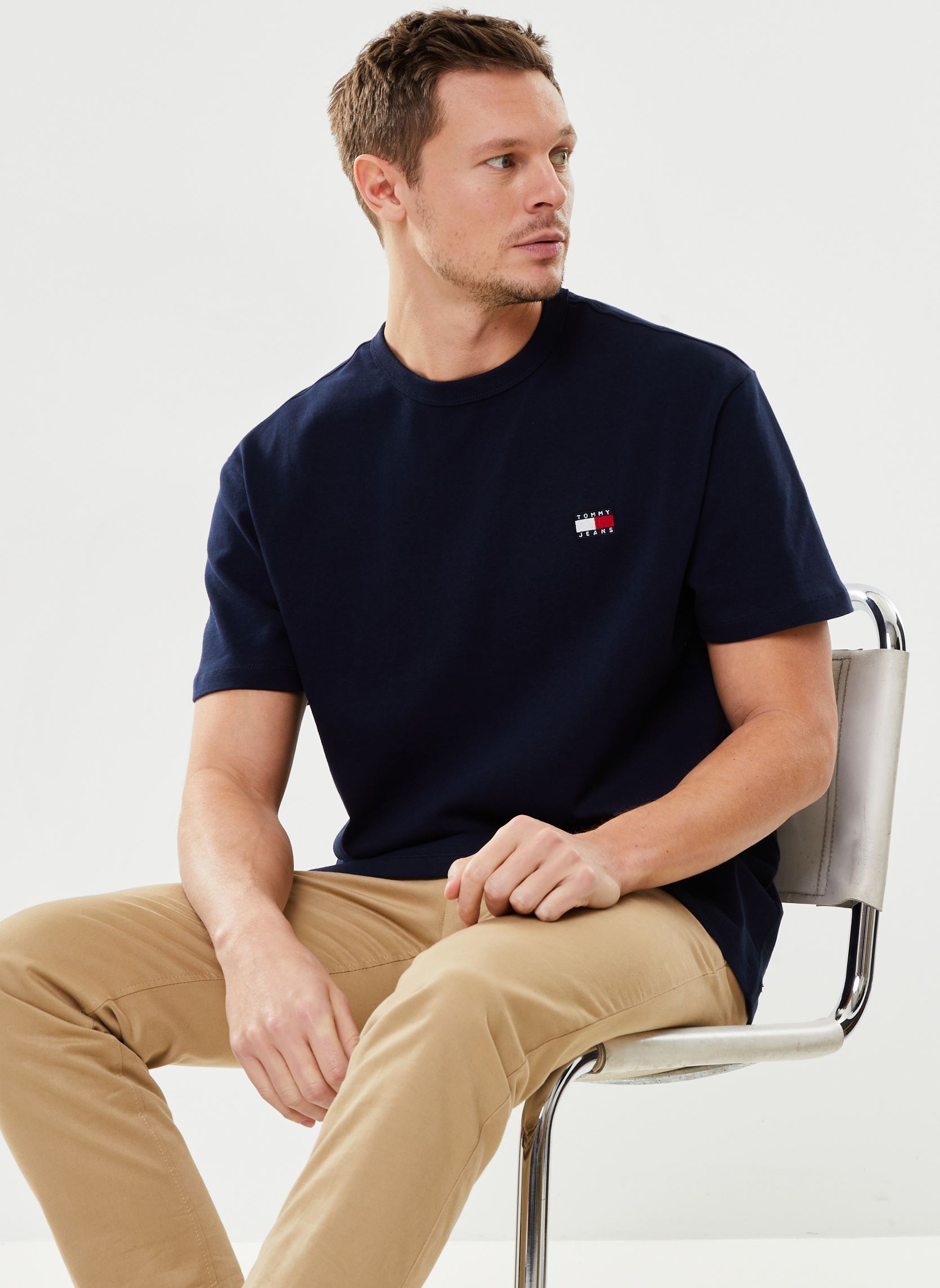 Vêtements Tommy Jeans Tjm Reg Badge Tee Ex pour Homme