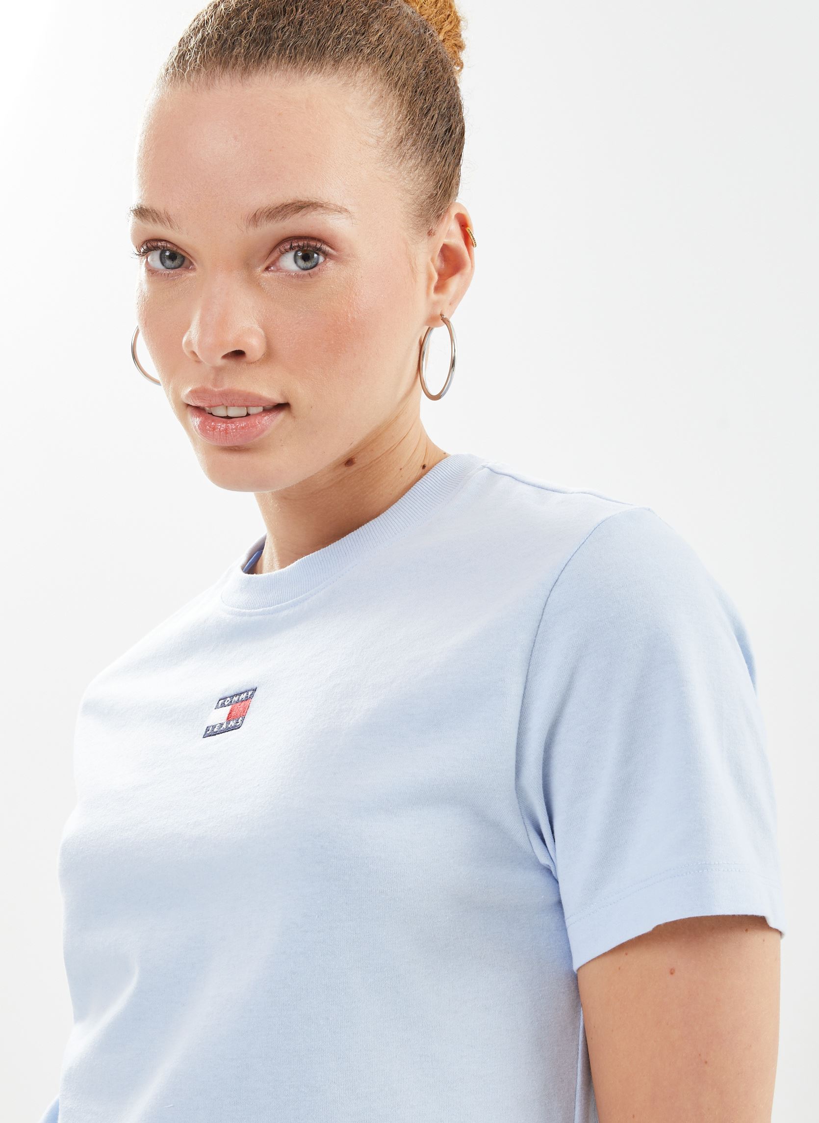 Tee-shirts manches courtes Tjw Bxy Badge Tee Ex femme bleu Tommy Jeans Tee-shirts manches courtes Tjw Bxy Badge Tee Ex femme bleu BLUE