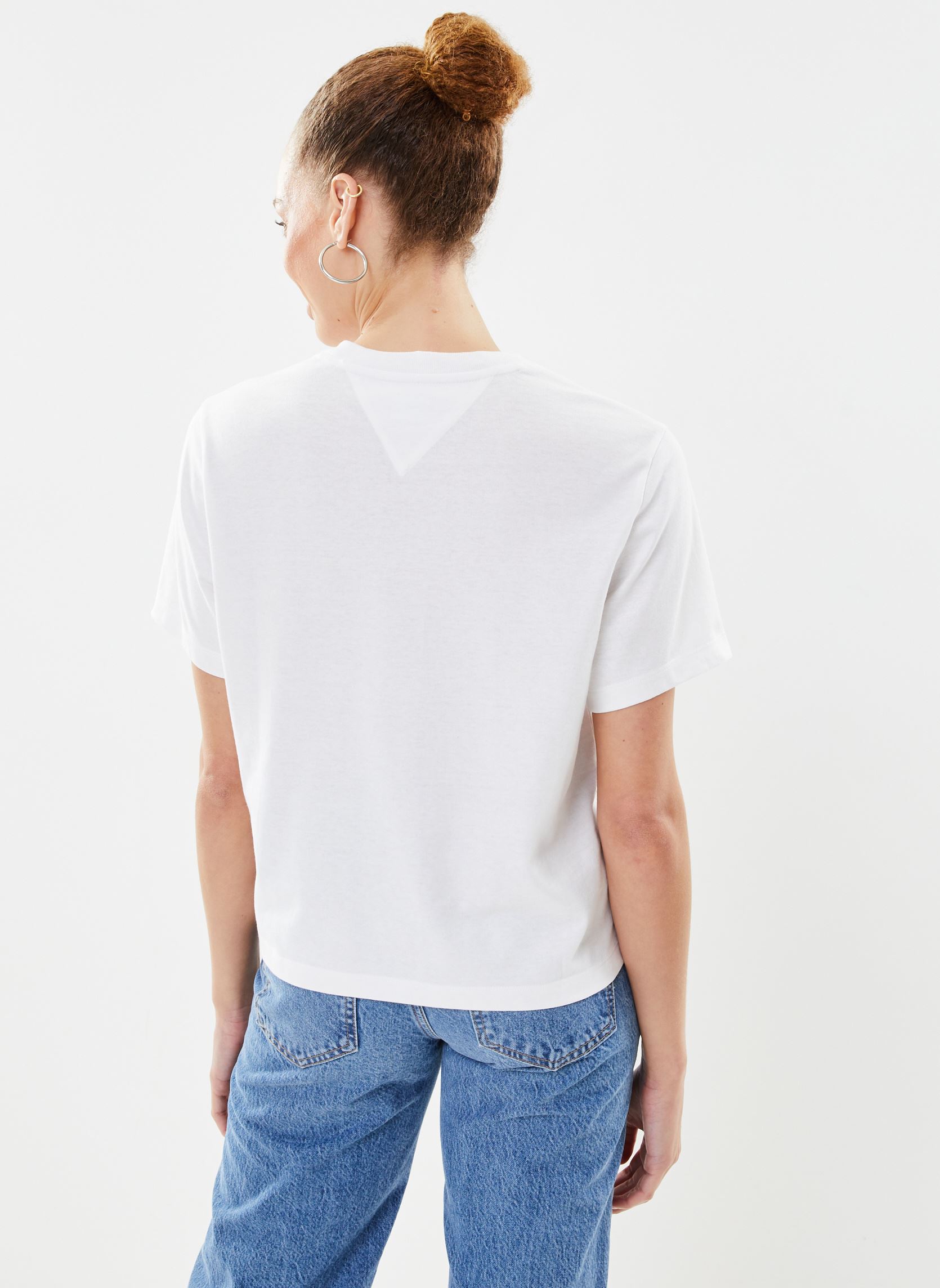Kurzarm-T-Shirts Tjw Bxy Badge Tee Ex damen weiß Tommy Jeans Kurzarm-T-Shirts Tjw Bxy Badge Tee Ex damen weiß WHITE