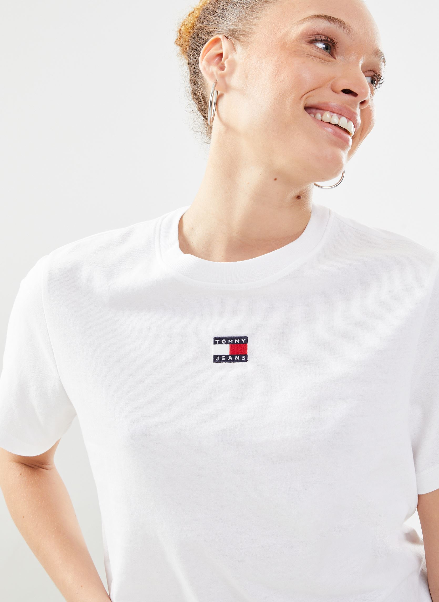 Kurzarm-T-Shirts Tjw Bxy Badge Tee Ex damen weiß Tommy Jeans Kurzarm-T-Shirts Tjw Bxy Badge Tee Ex damen weiß WHITE