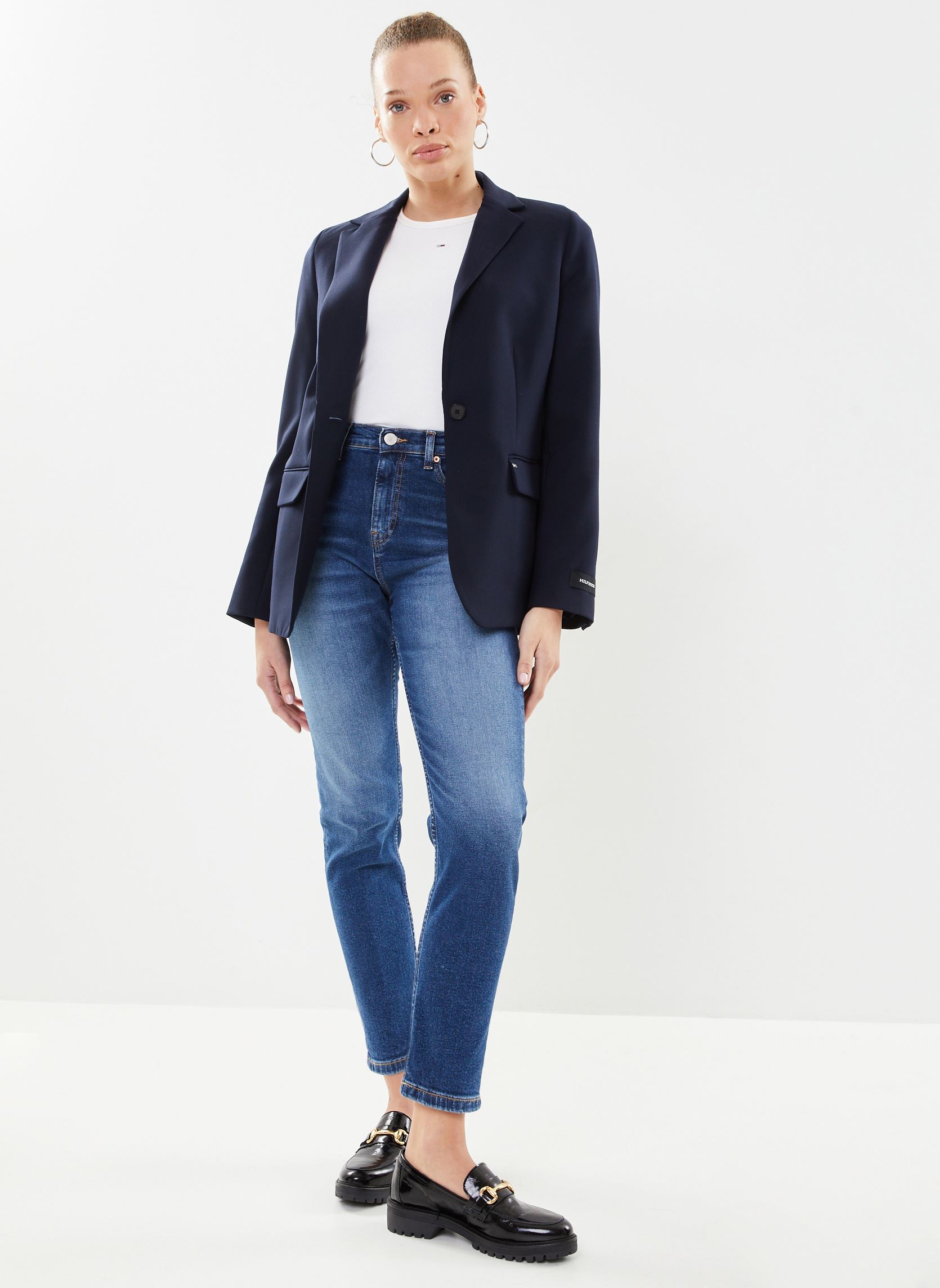 Tee-shirts manches courtes Tjw Slim Essential R femme blanc Tommy Jeans Tee-shirts manches courtes Tjw Slim Essential R femme blanc WHITE