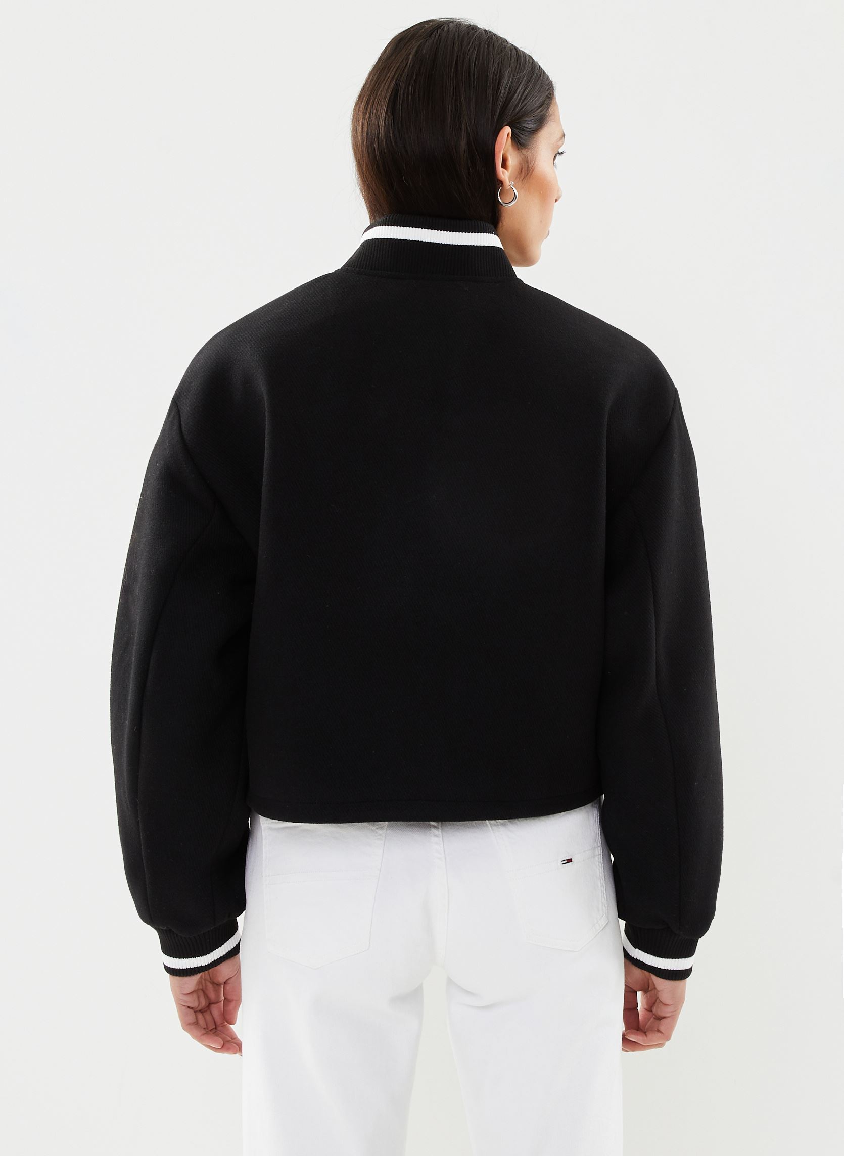 Giubbotti Tjw Crp Wool Varsity donna nero Tommy Jeans Giubbotti Tjw Crp Wool Varsity donna nero BLACK