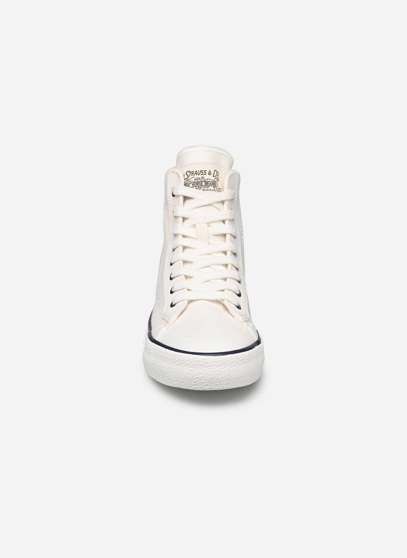 Leinen-Sneaker LS2 S MID damen weiß Levi's Leinen-Sneaker LS2 S MID damen weiß Regular White