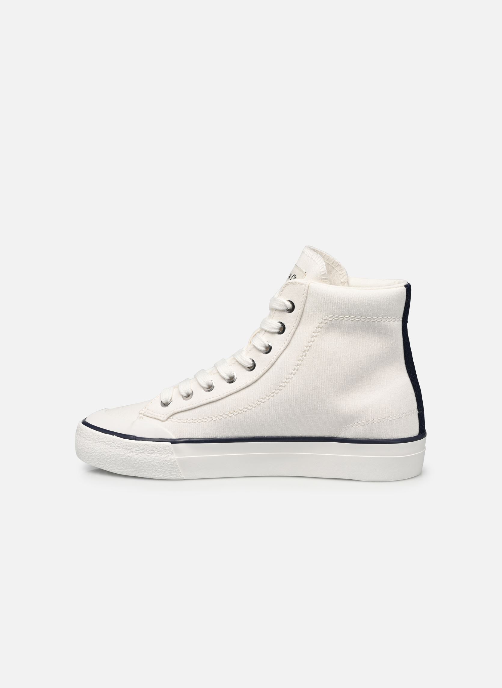 Leinen-Sneaker LS2 S MID damen weiß Levi's Leinen-Sneaker LS2 S MID damen weiß Regular White