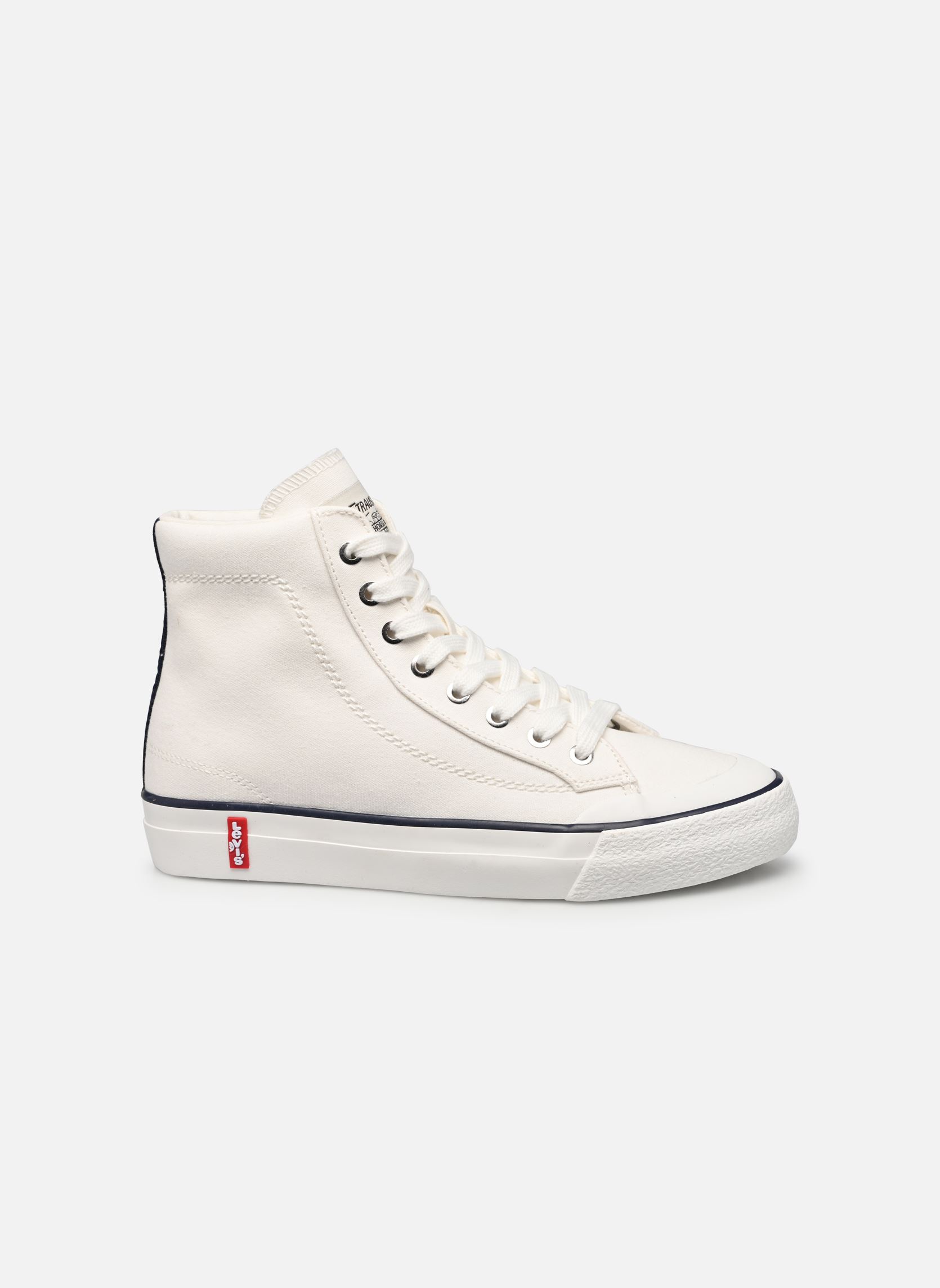 Leinen-Sneaker LS2 S MID damen weiß Levi's Leinen-Sneaker LS2 S MID damen weiß Regular White