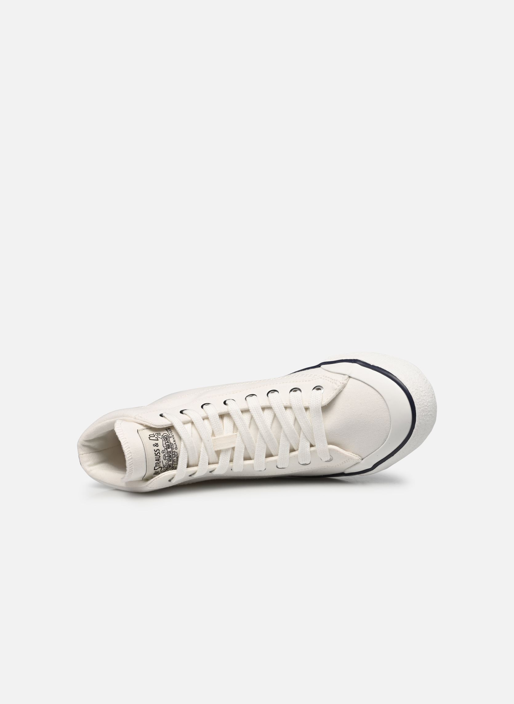 Leinen-Sneaker LS2 S MID damen weiß Levi's Leinen-Sneaker LS2 S MID damen weiß Regular White