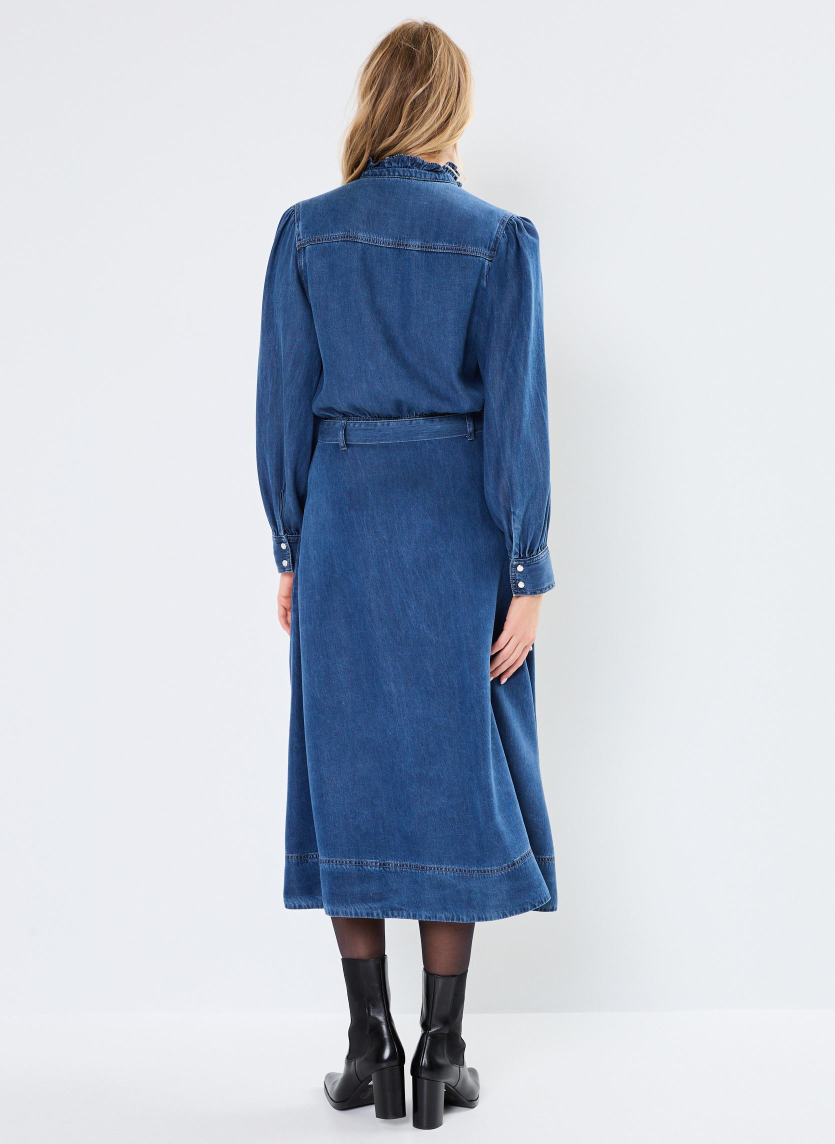 Robes Chona femme bleu Suncoo Robes Chona femme bleu Bleu Jeans